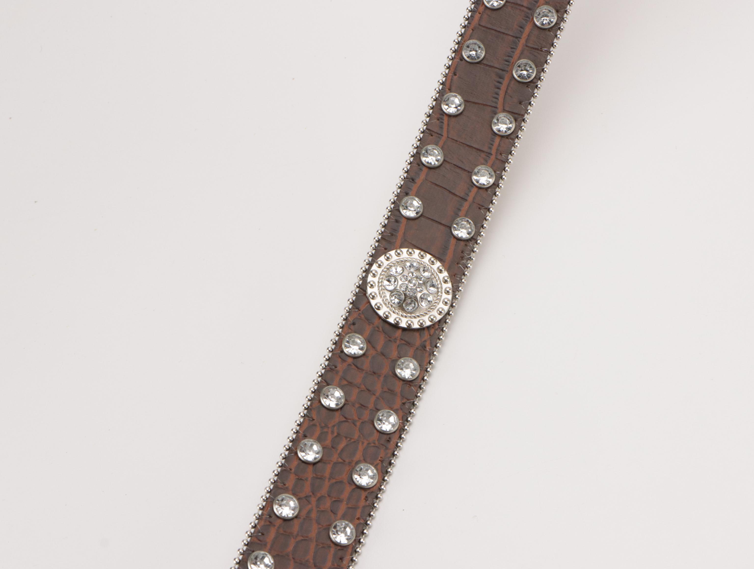 Nocona and More Tooled/Embellished Western Style Belts, Other Metal Belts