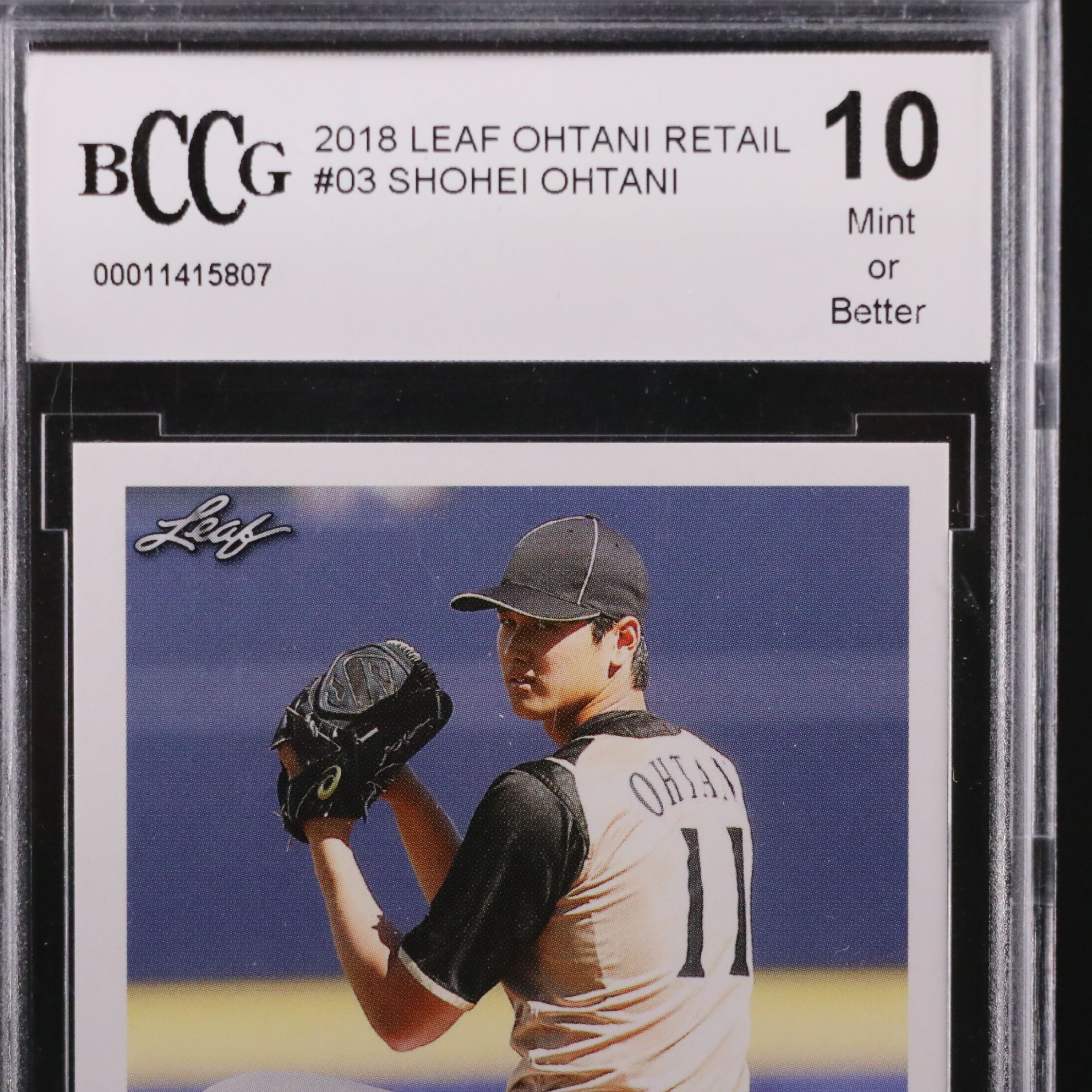 2018 Leaf Shohei Ohtani Rookie Year Baseball Card Graded BCCG 10