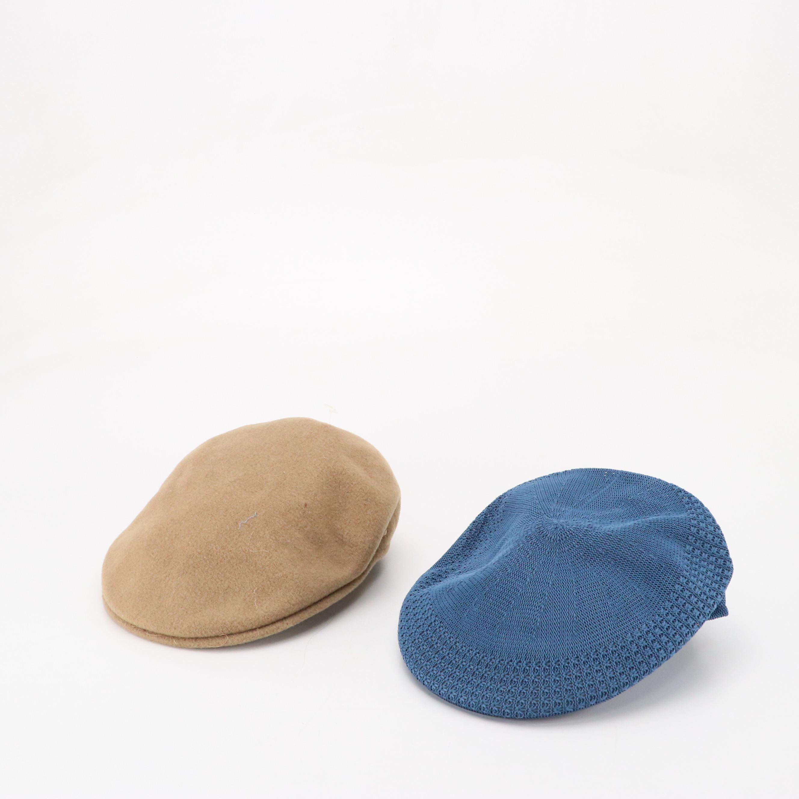 Kangol 504 Wool Caps, Haband Co. Woven Polyester Flat Cap, and Other Scarf