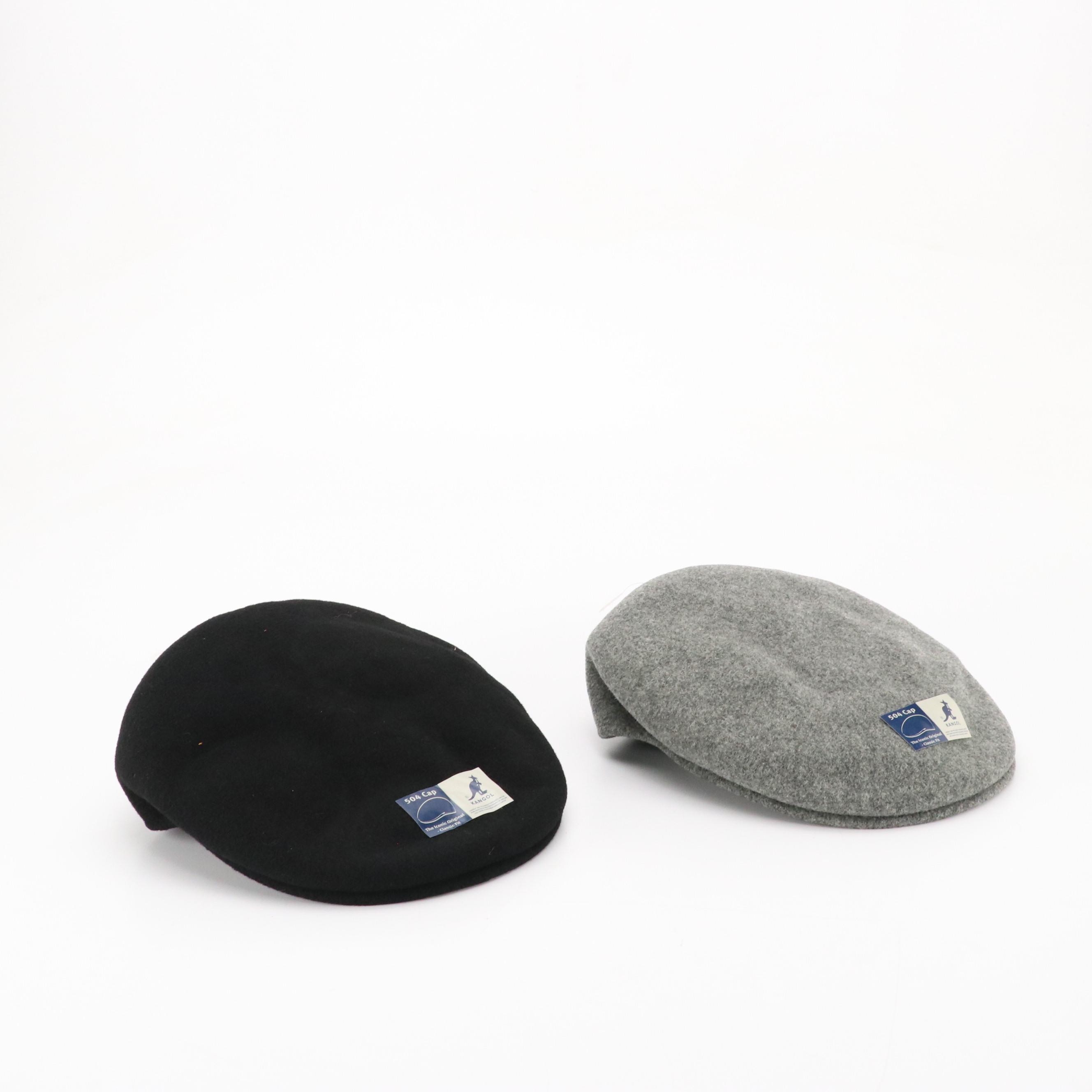 Kangol 504 Wool Caps, Haband Co. Woven Polyester Flat Cap, and Other Scarf