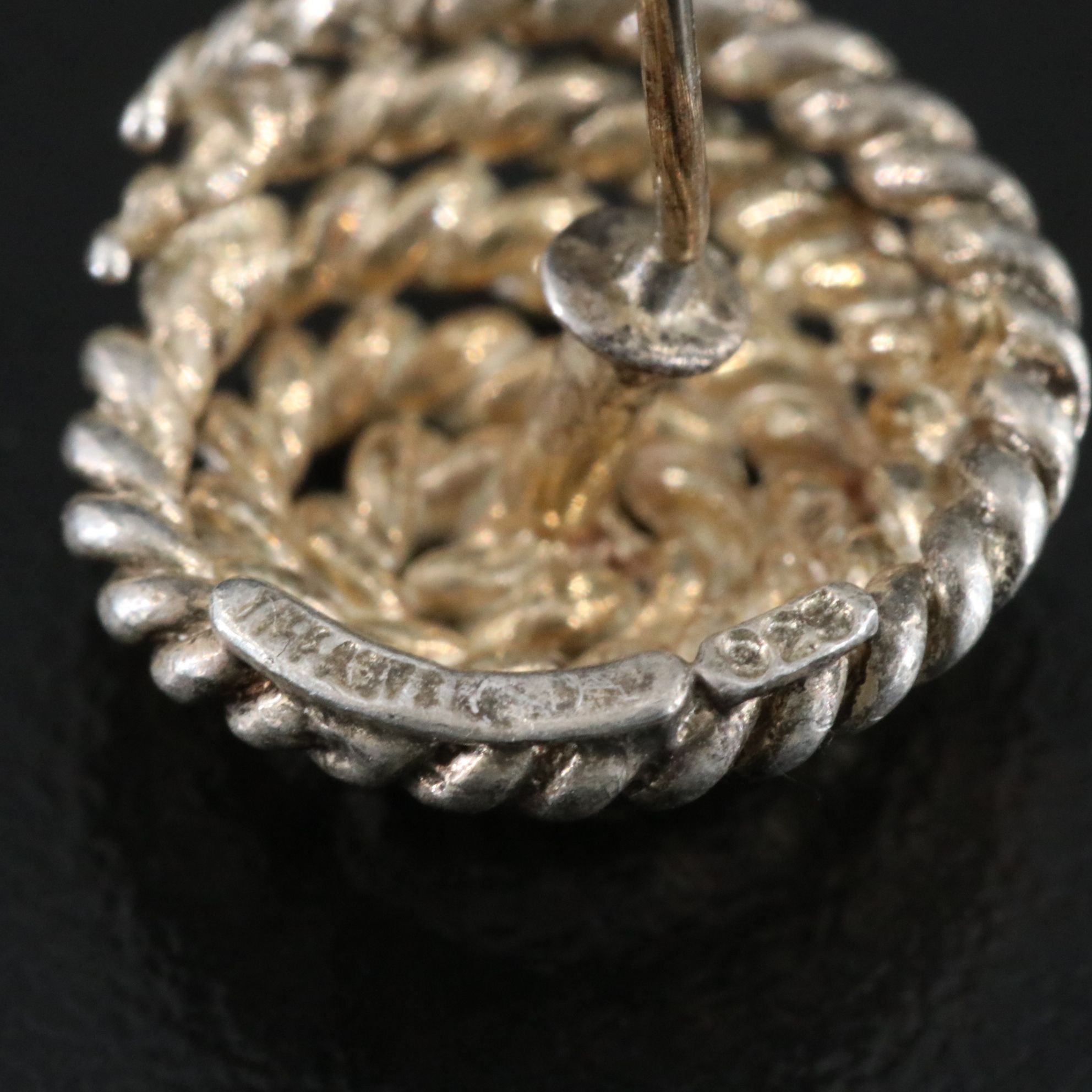 Tiffany & Co. Sterling Coiled Rope Stud Earrings