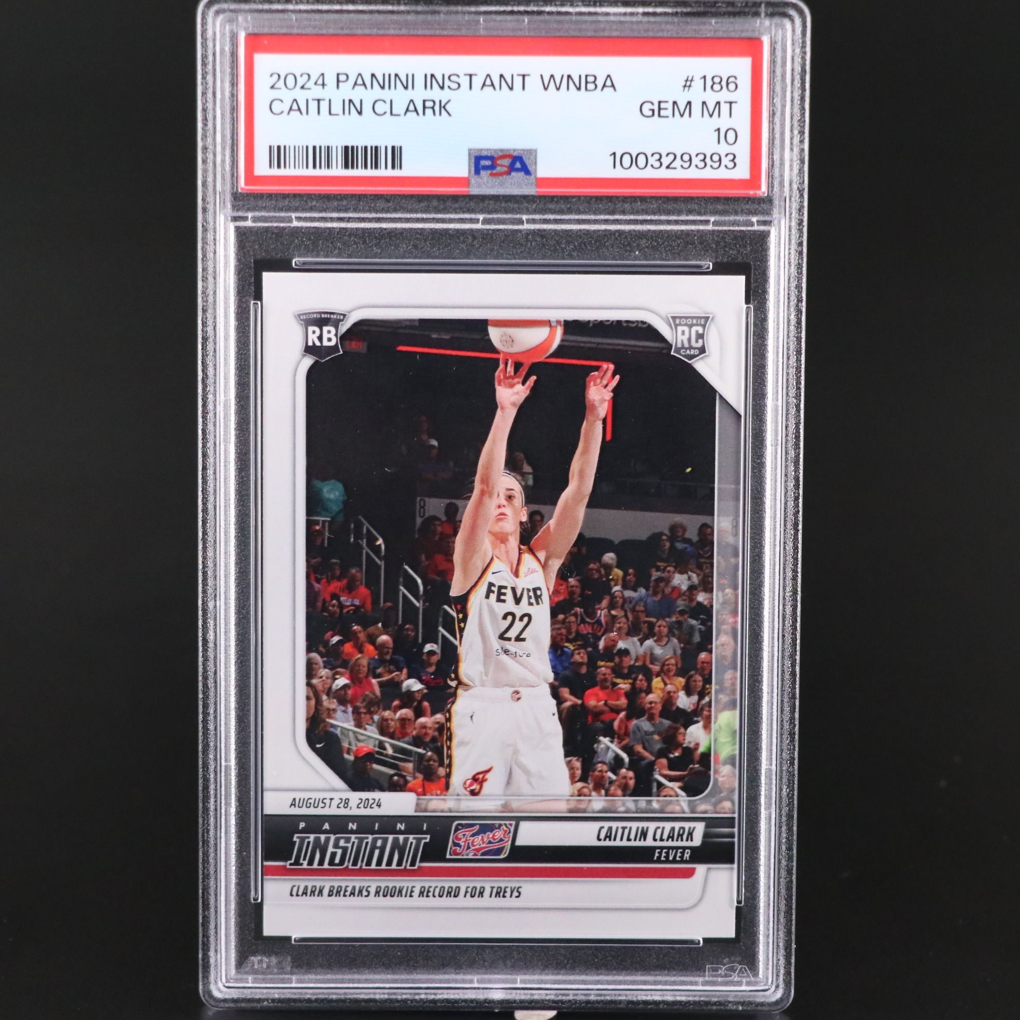 2024 Panini Instant Caitlin Clark Rookie Basketball Card Graded PSA 10