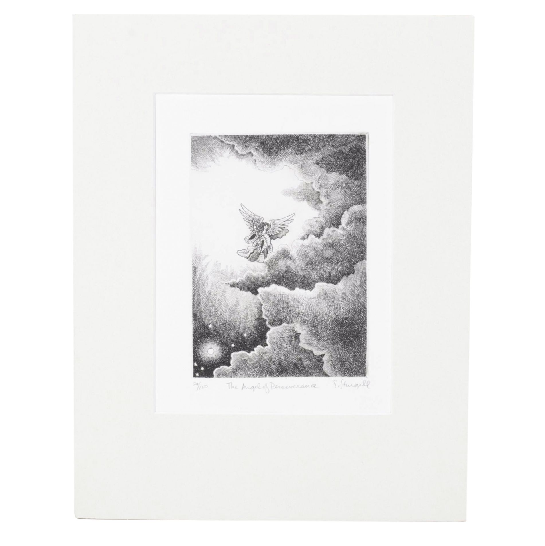 Susan Sturgill Etching "The Angel of Perseverance"