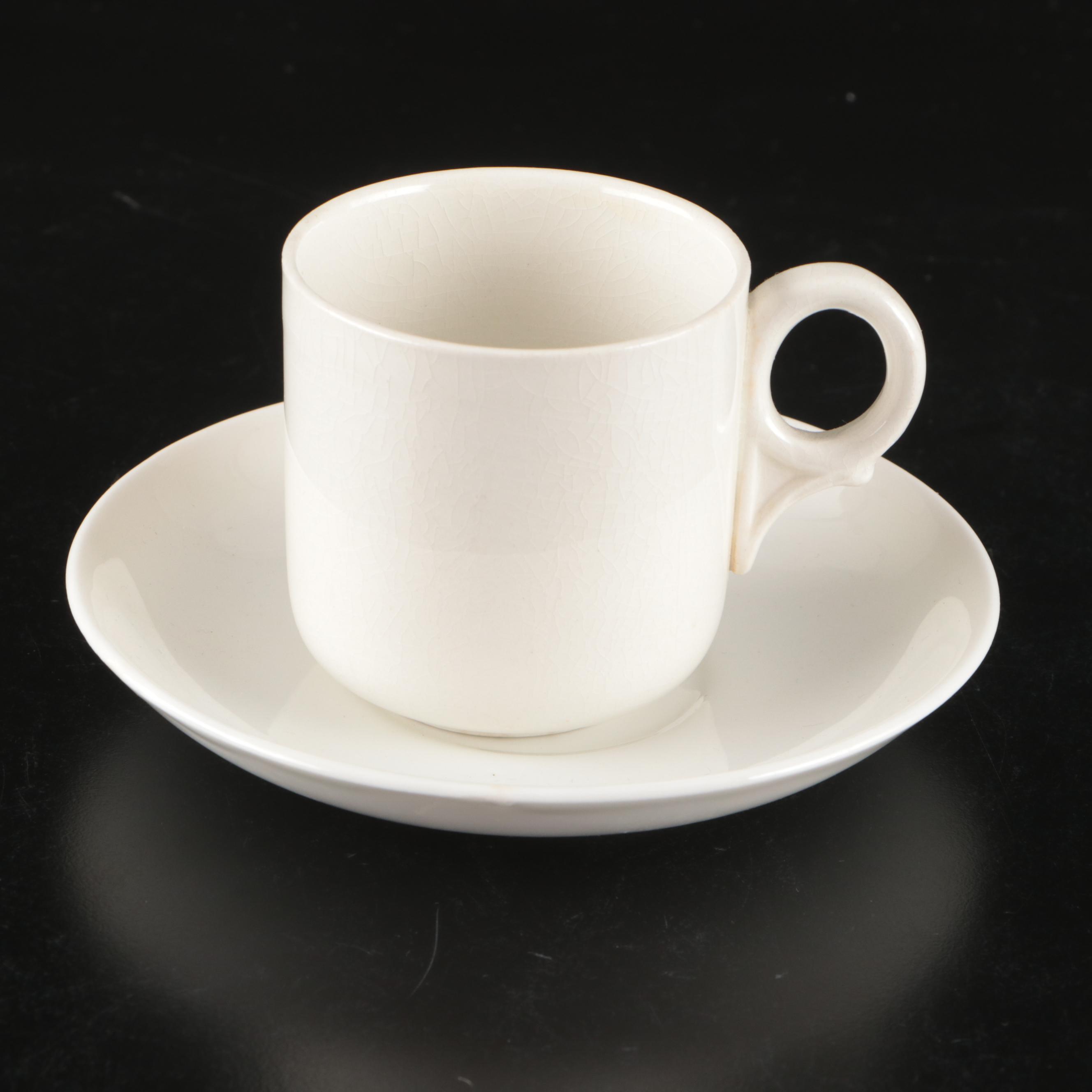 Theodore Haviland Bouillon Soups with Thun Klösterle Quatrefoil and Other Cups
