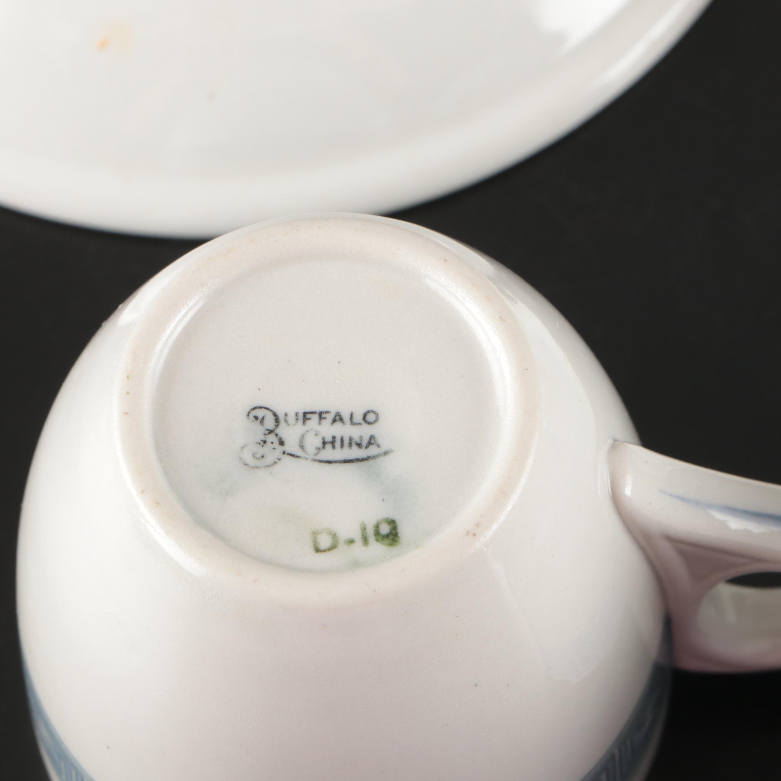 Theodore Haviland Bouillon Soups with Thun Klösterle Quatrefoil and Other Cups