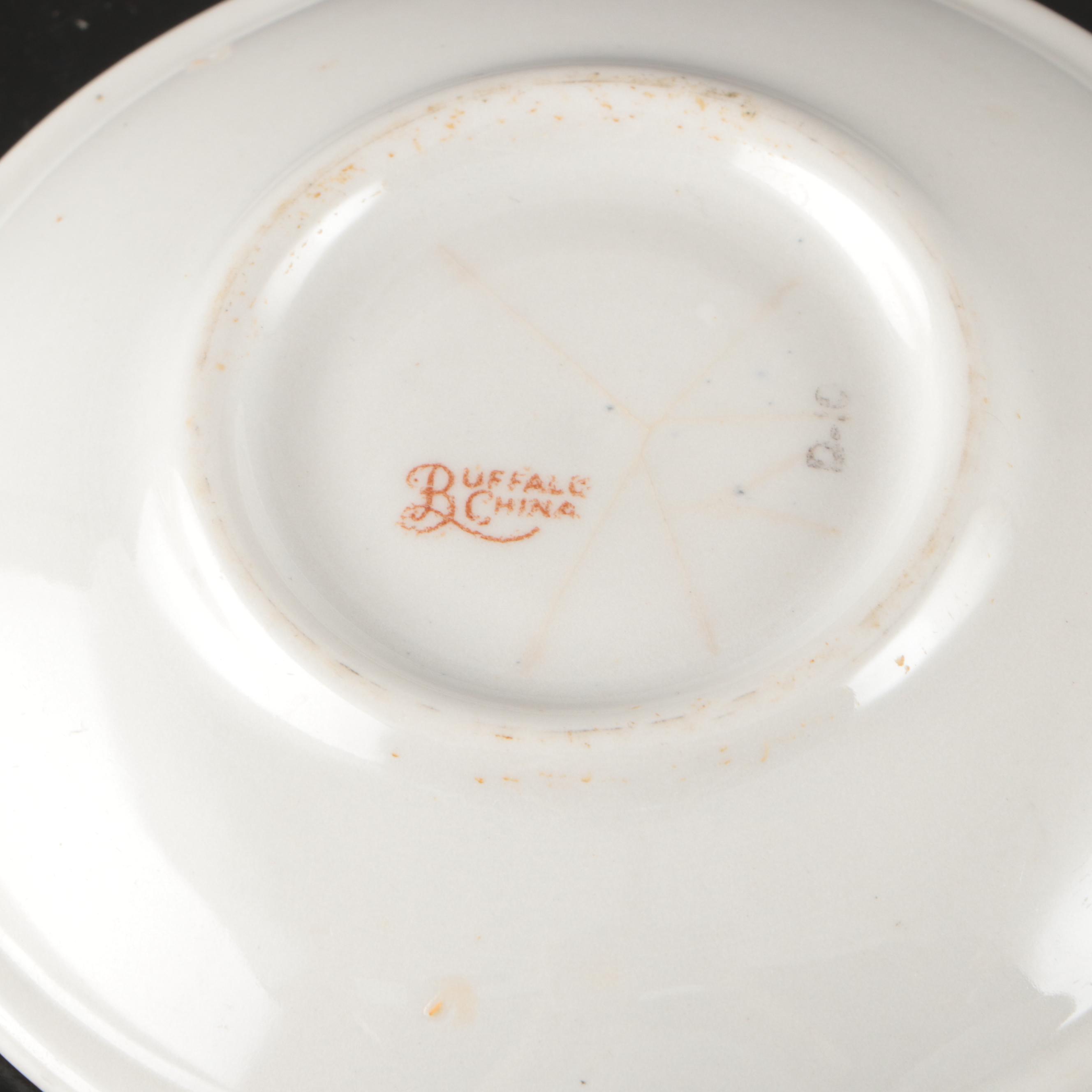 Theodore Haviland Bouillon Soups with Thun Klösterle Quatrefoil and Other Cups