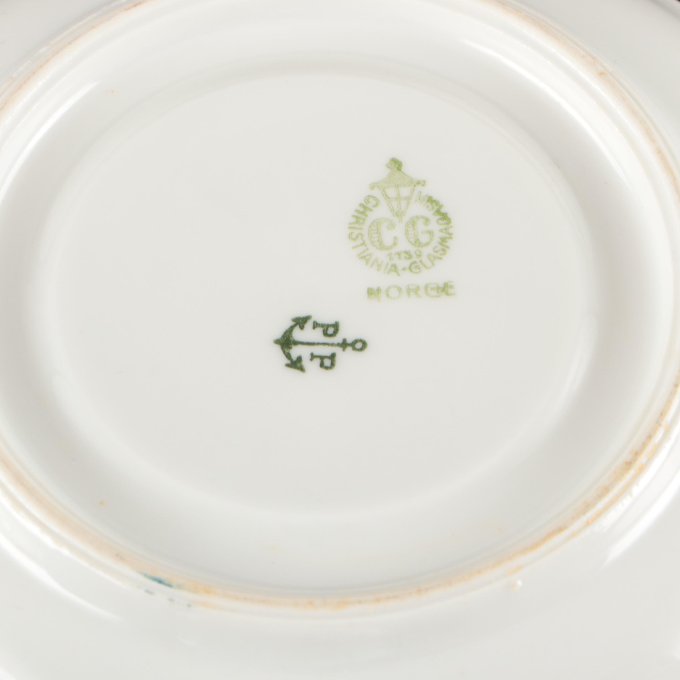Theodore Haviland Bouillon Soups with Thun Klösterle Quatrefoil and Other Cups