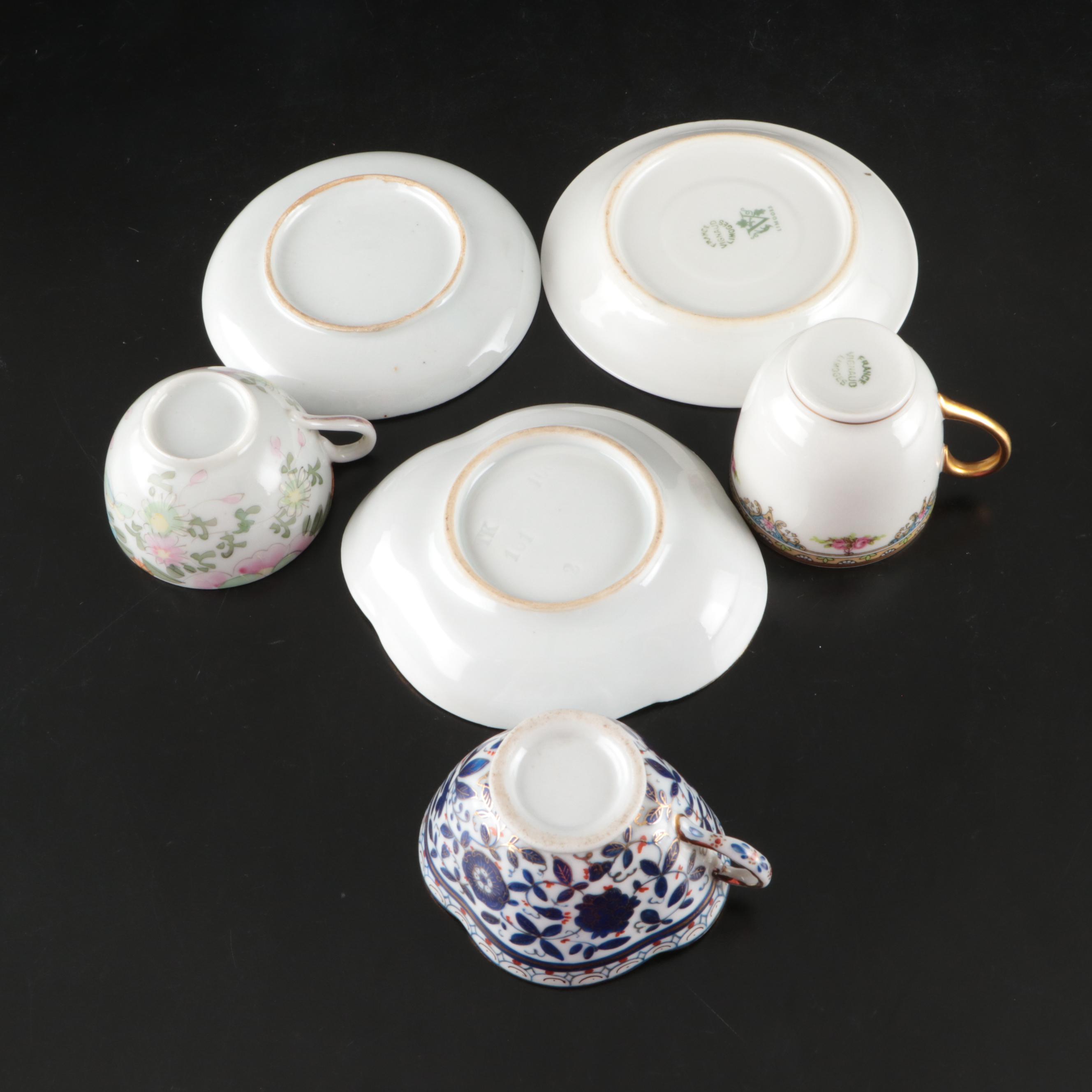 Theodore Haviland Bouillon Soups with Thun Klösterle Quatrefoil and Other Cups