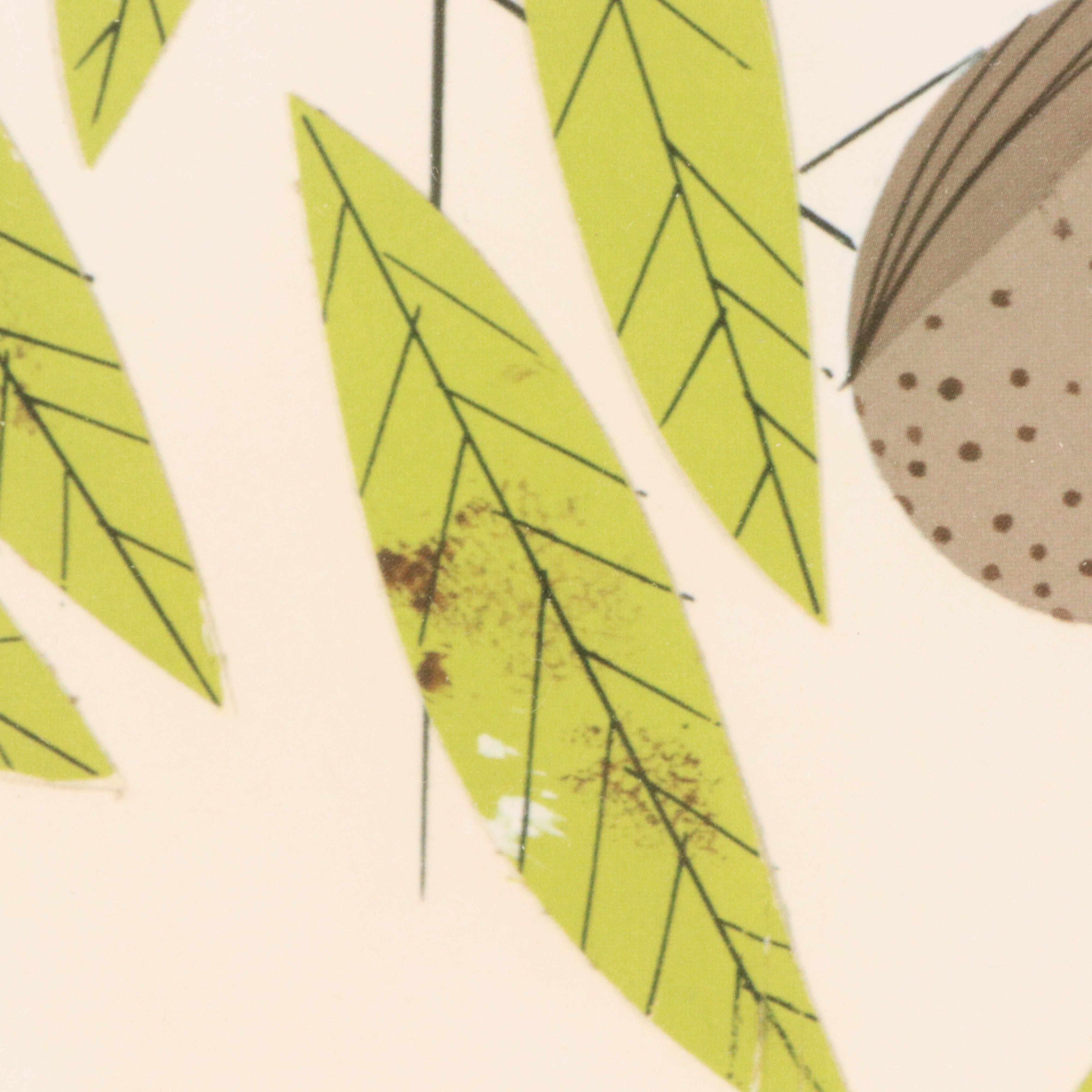 Charley Harper Offset Lithograph "Vigilant Vireos"