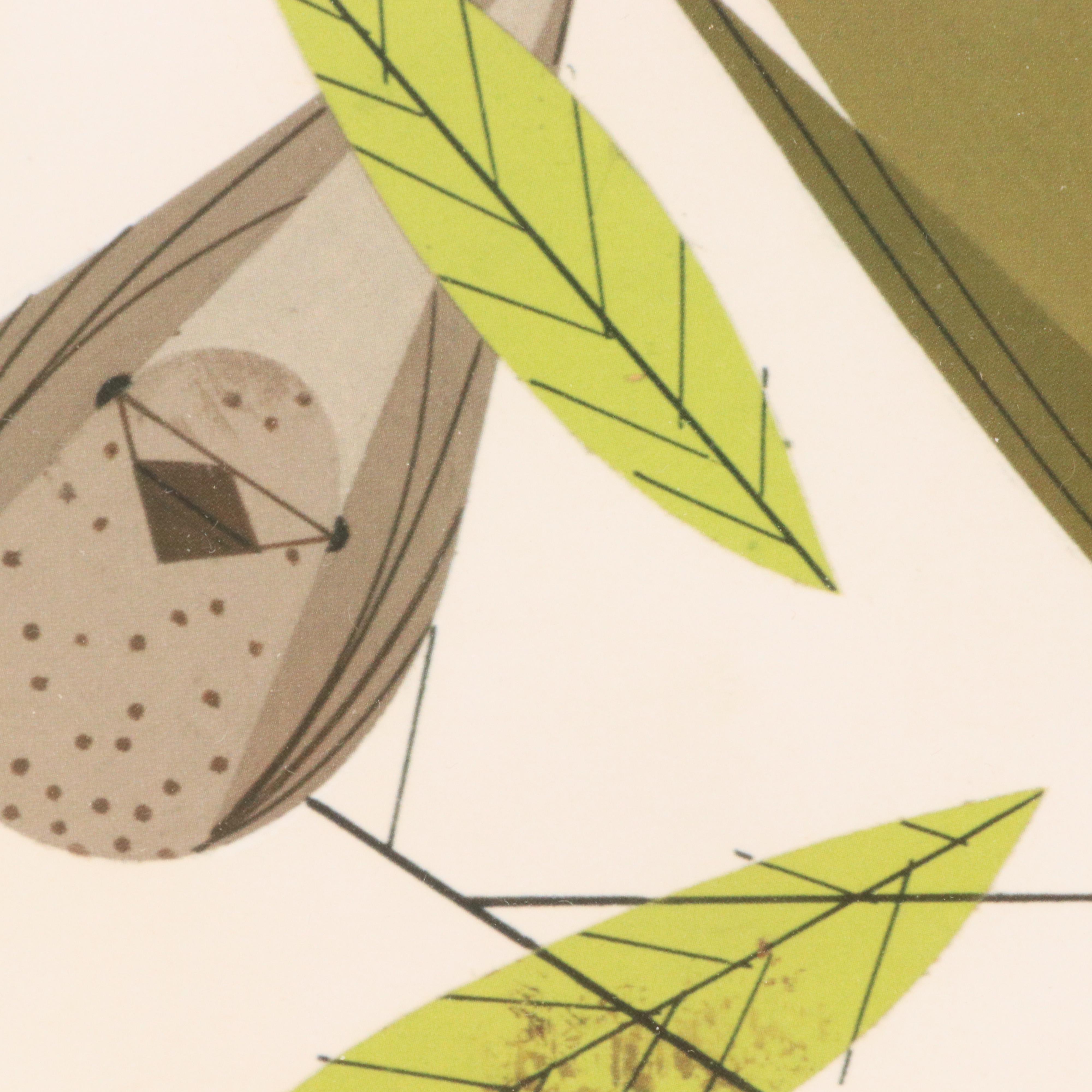 Charley Harper Offset Lithograph "Vigilant Vireos"