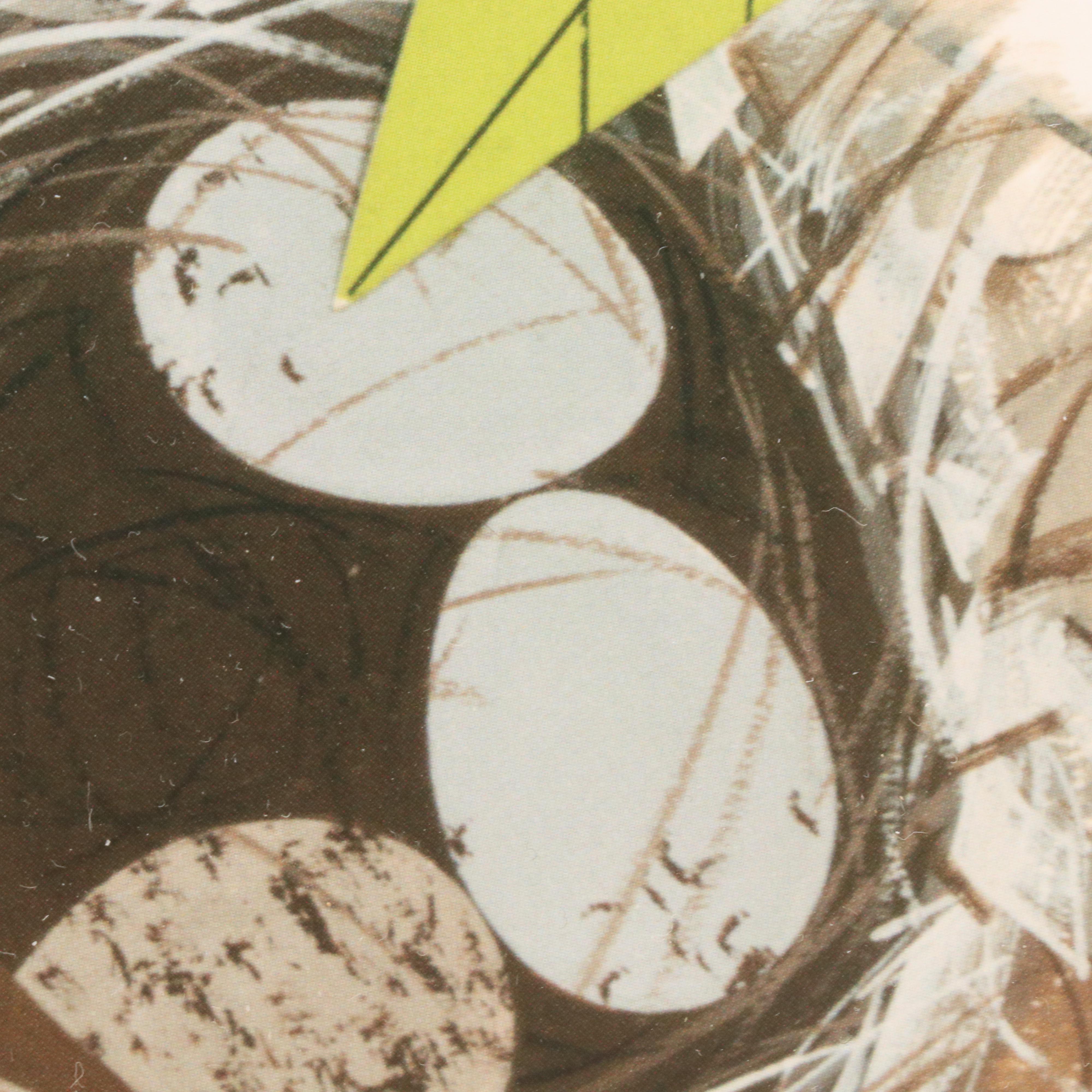 Charley Harper Offset Lithograph "Vigilant Vireos"