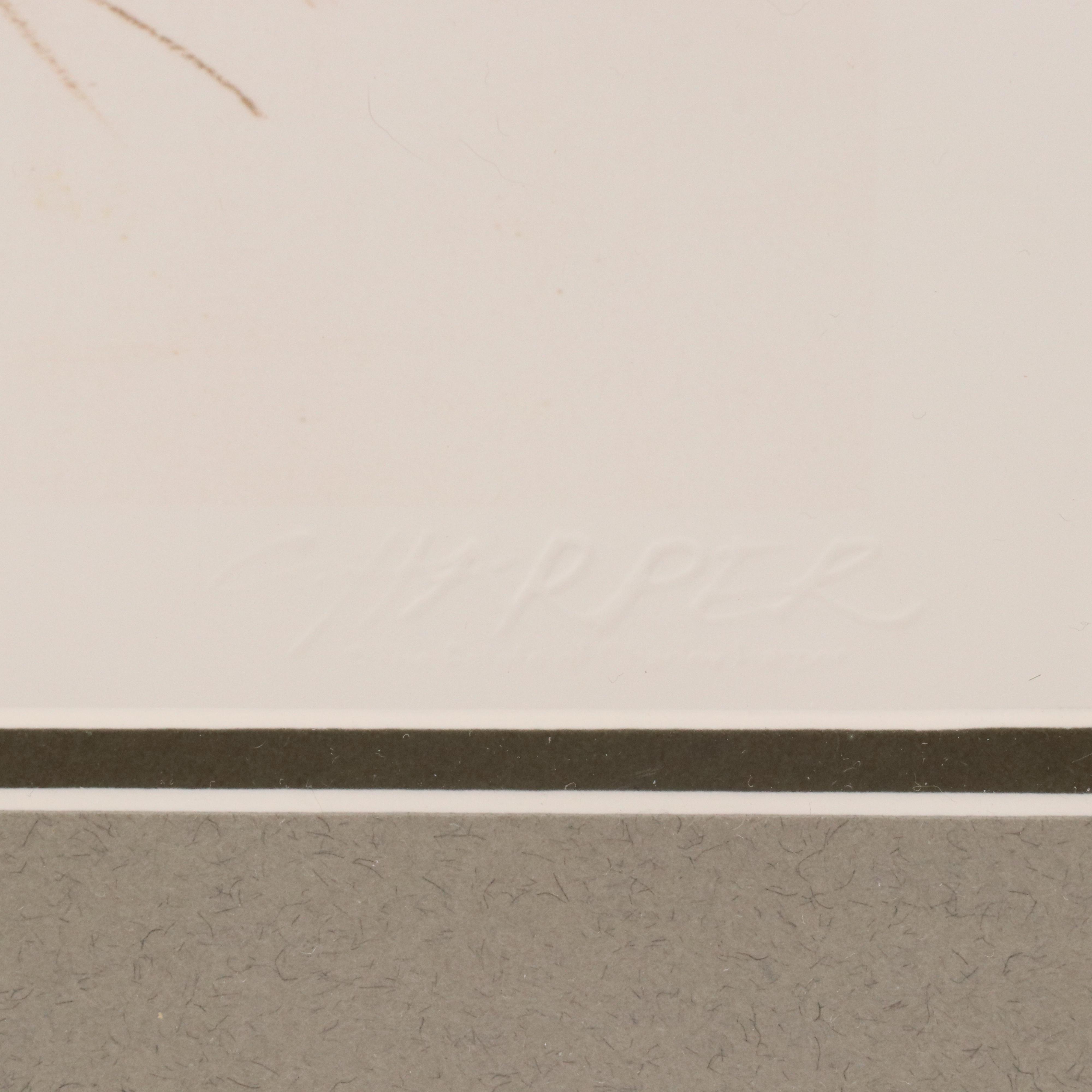 Charley Harper Offset Lithograph "Vigilant Vireos"