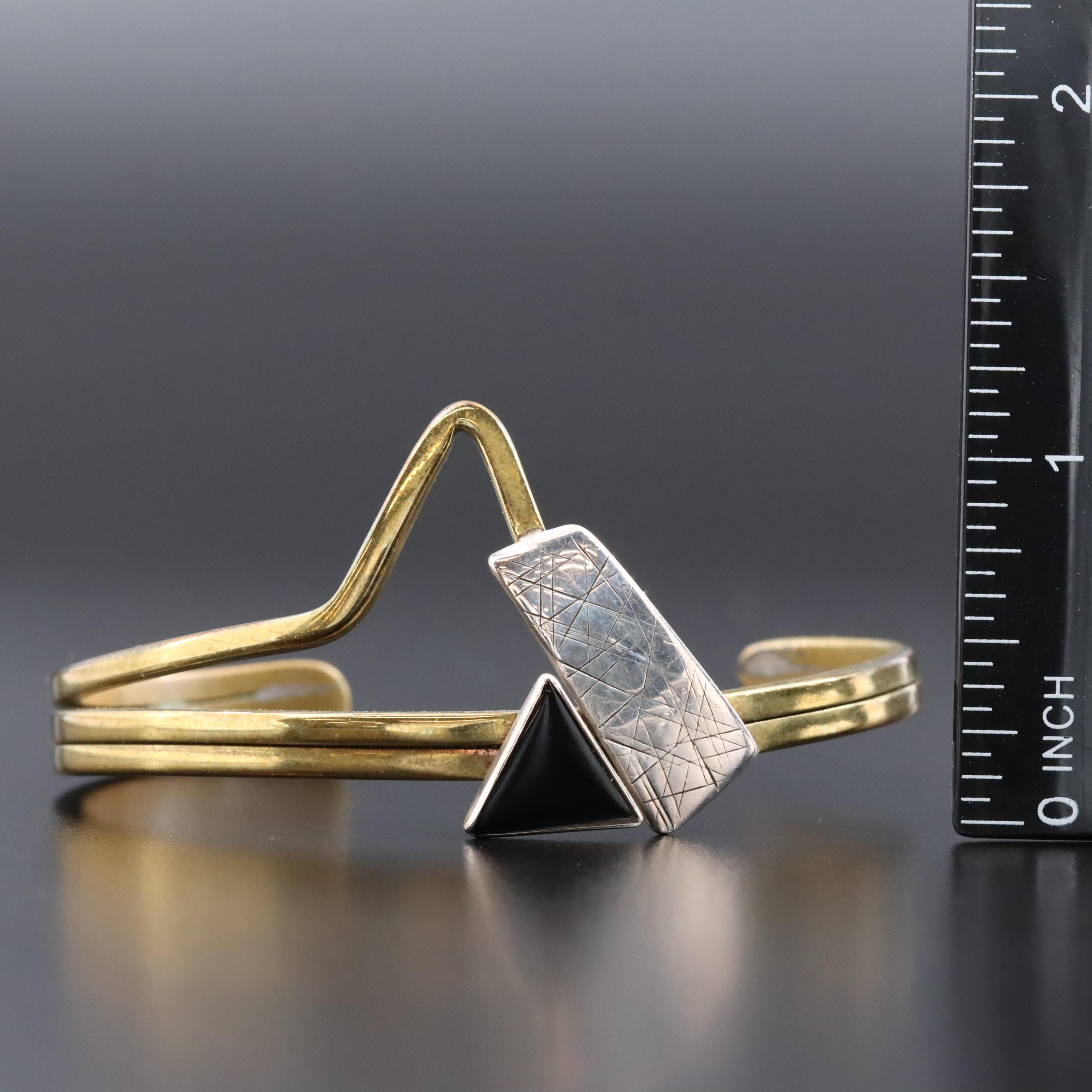 Black Onyx, Quartzite and Rhinestones Featured in Bracelet Collection