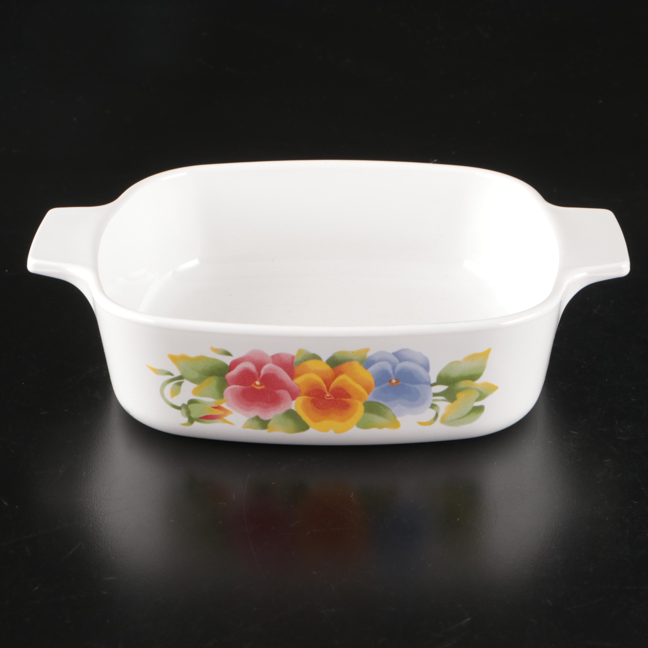 Corning Ware "Cornflower Blue" Bakeware and Pyrex "Crazy Daisy" Mixing Bowls