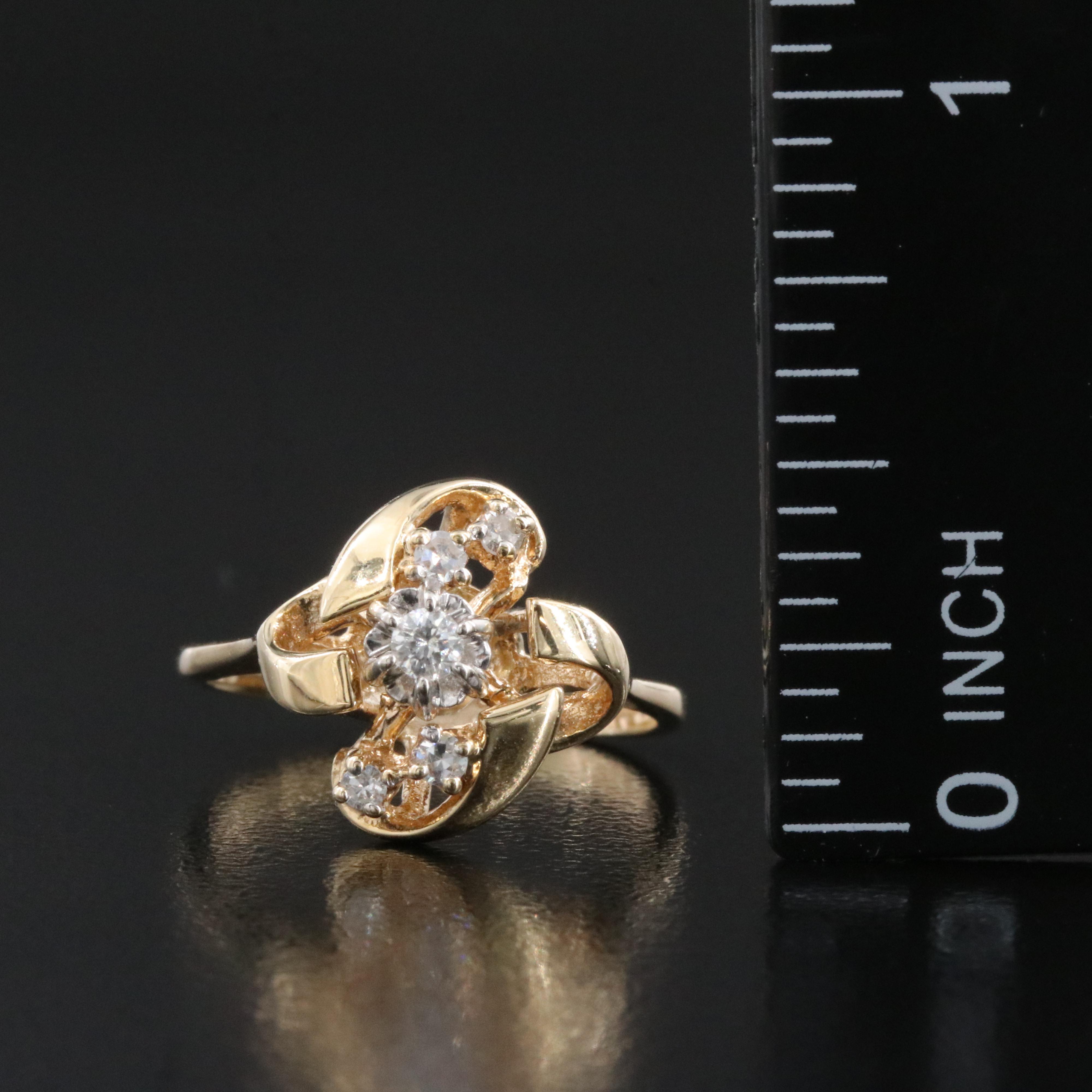 14K 0.15 CTW Diamond Ring
