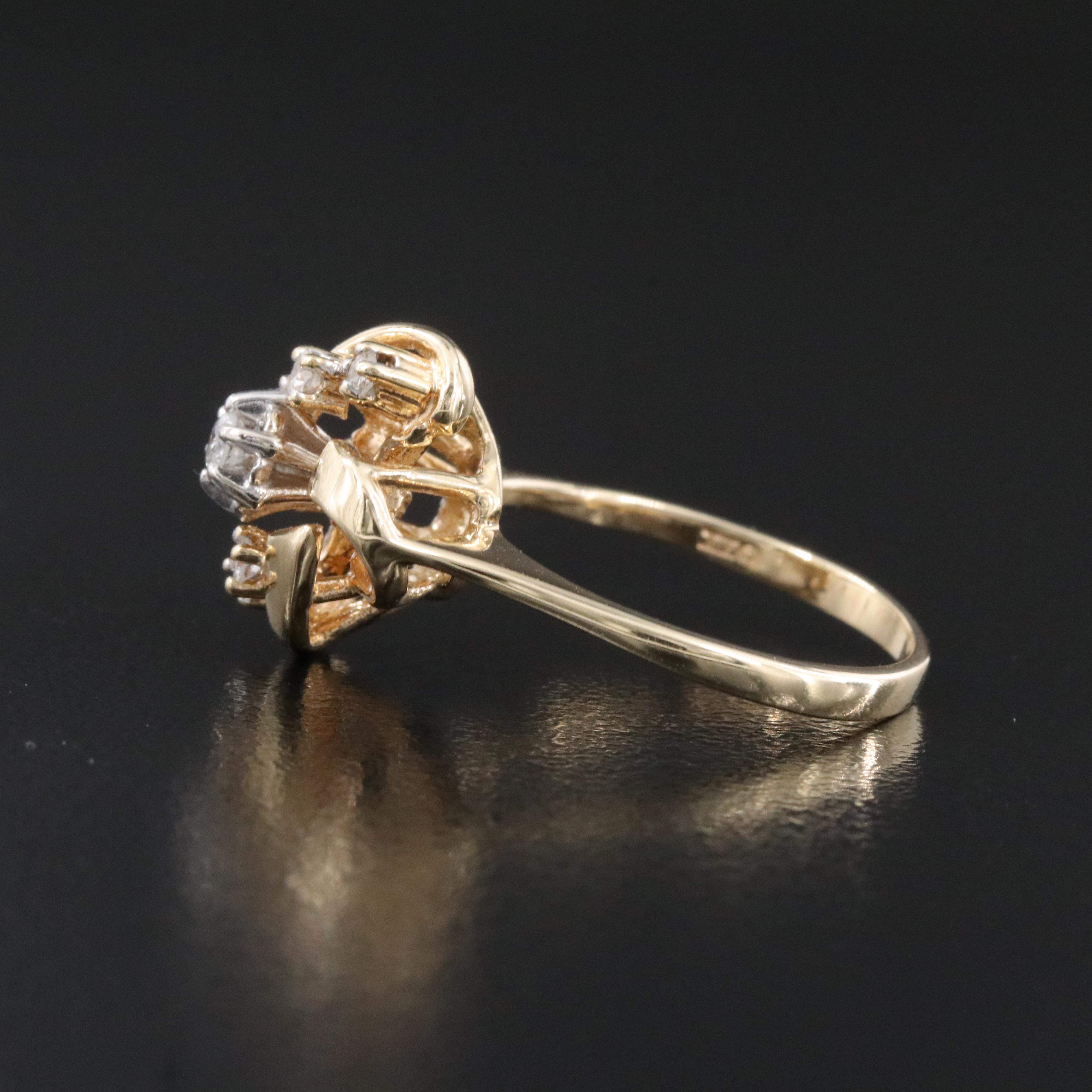 14K 0.15 CTW Diamond Ring