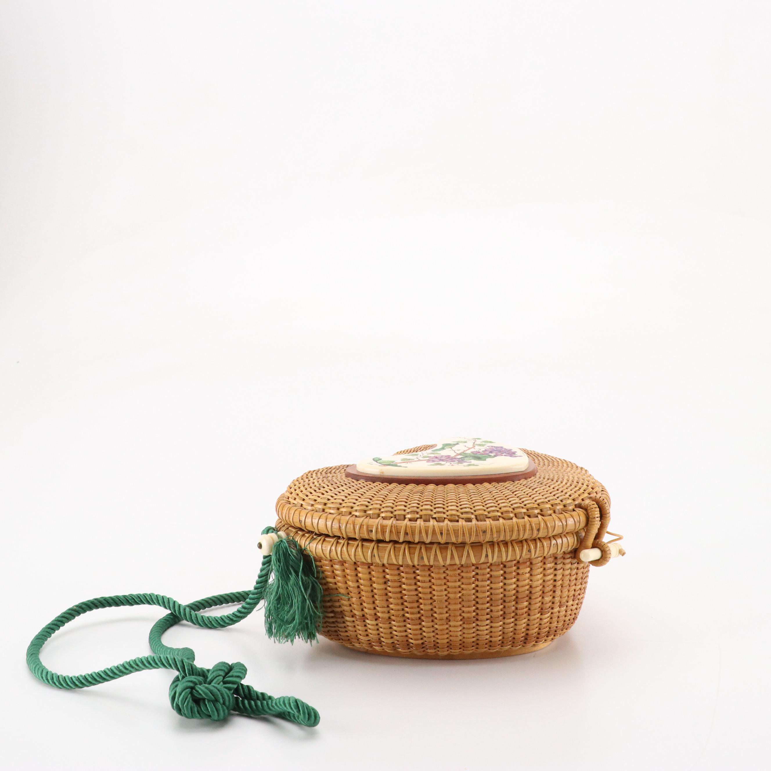 Anderson's Nantucket "The Golden Basket" with Eco-Ivory Scrimshaw