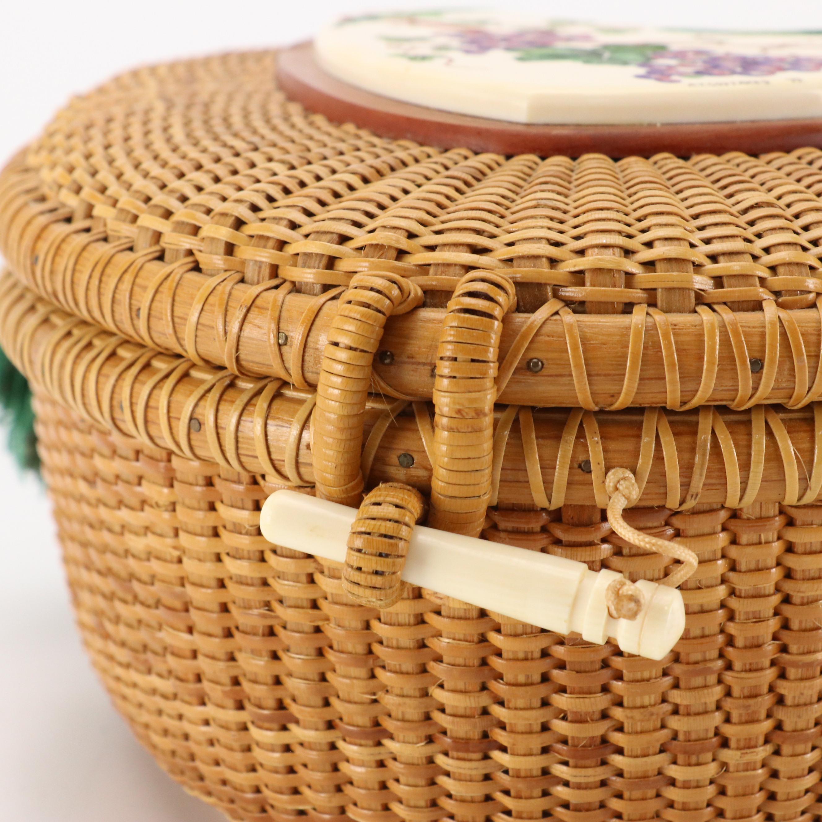 Anderson's Nantucket "The Golden Basket" with Eco-Ivory Scrimshaw