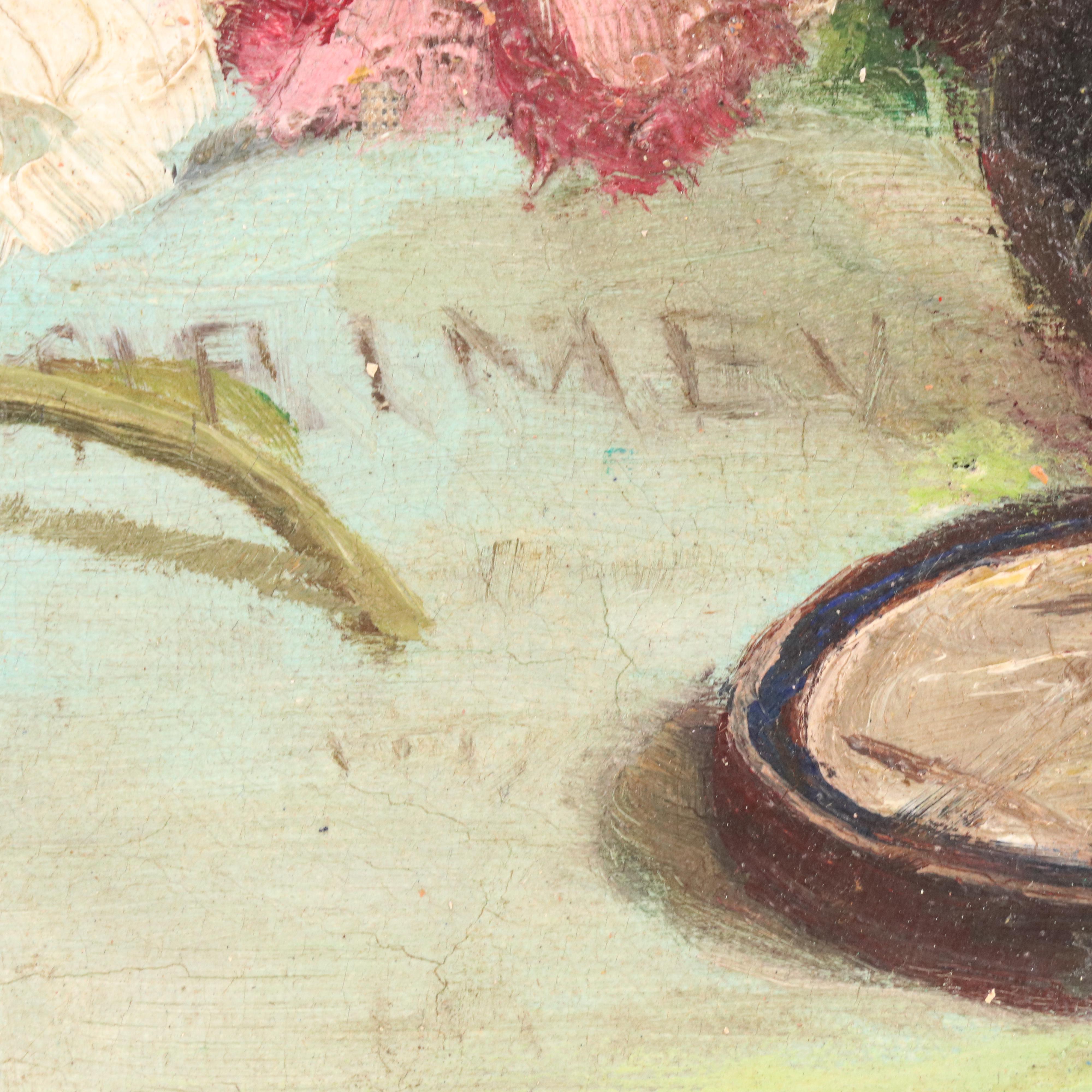 Still Life Oil Painting, Late 20th Century