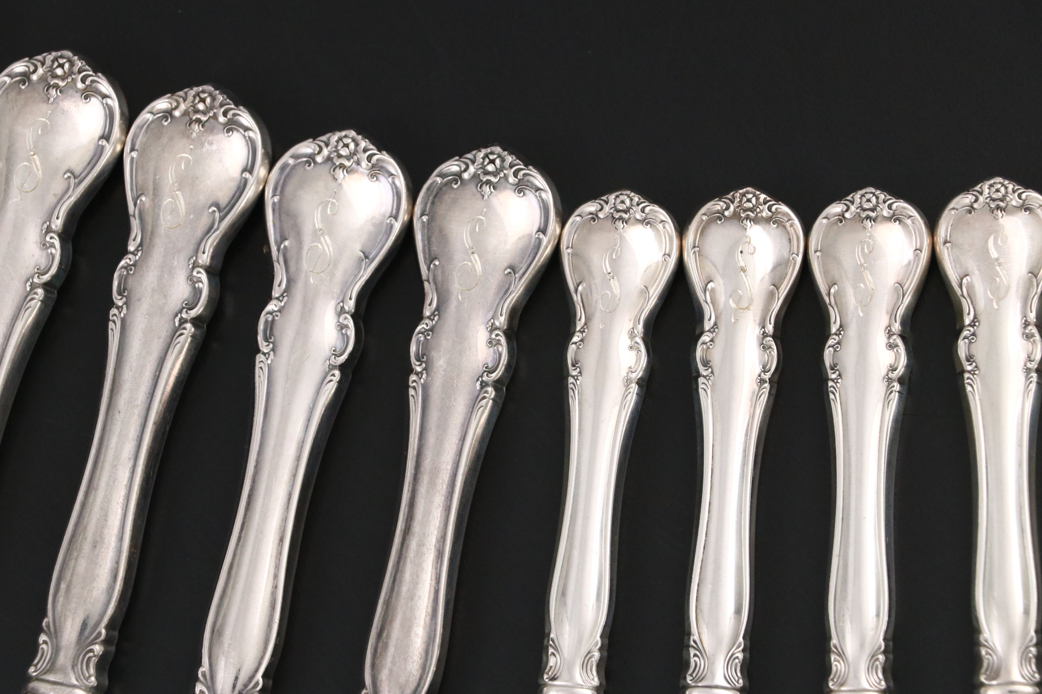 Towle "French Provincial" Sterling Handled Knives and Butter Spreaders