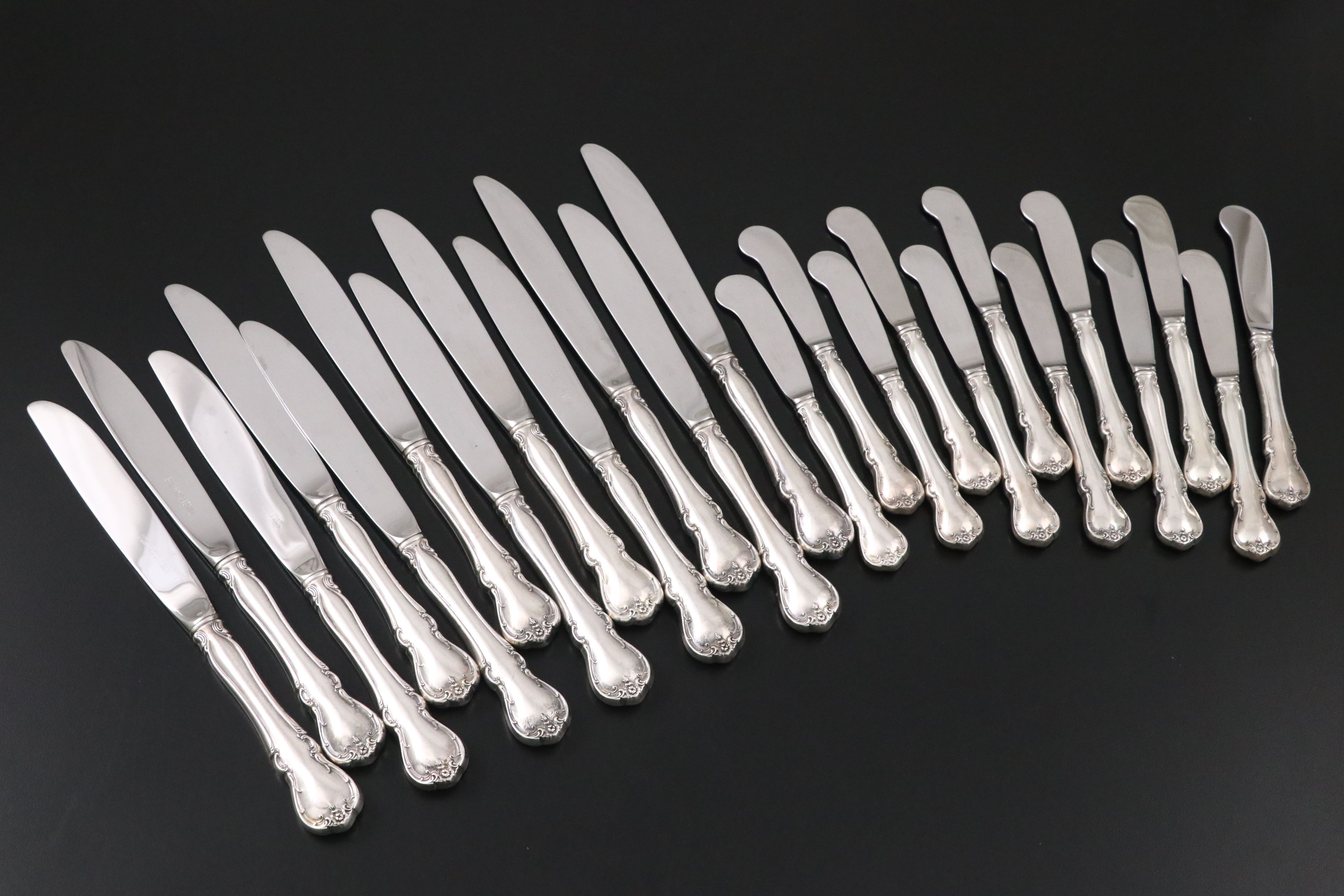 Towle "French Provincial" Sterling Handled Knives and Butter Spreaders