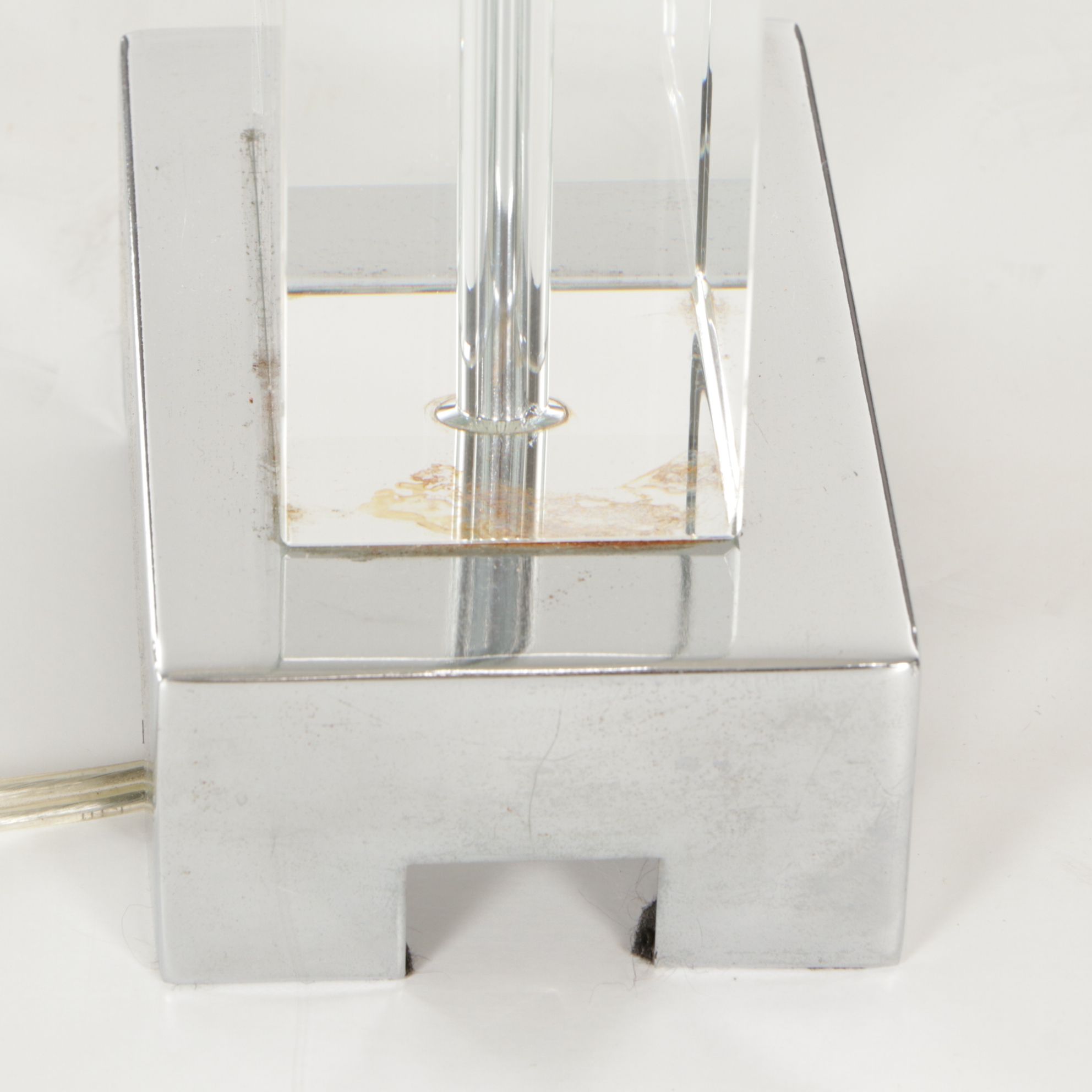 Modernist Rectangular Acrylic Table Lamp, 2008