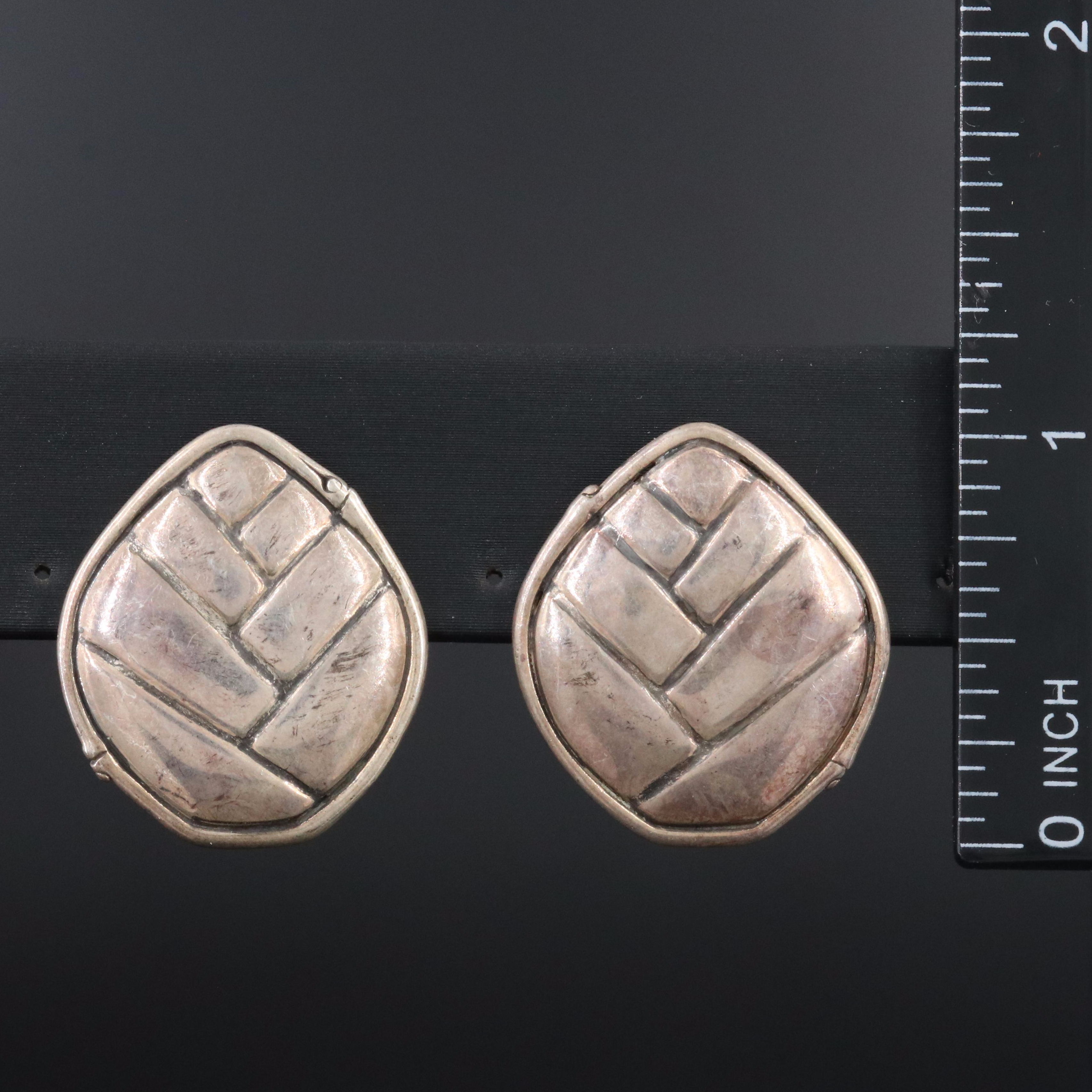 John Hardy Sterling Bamboo Shoot Earrings