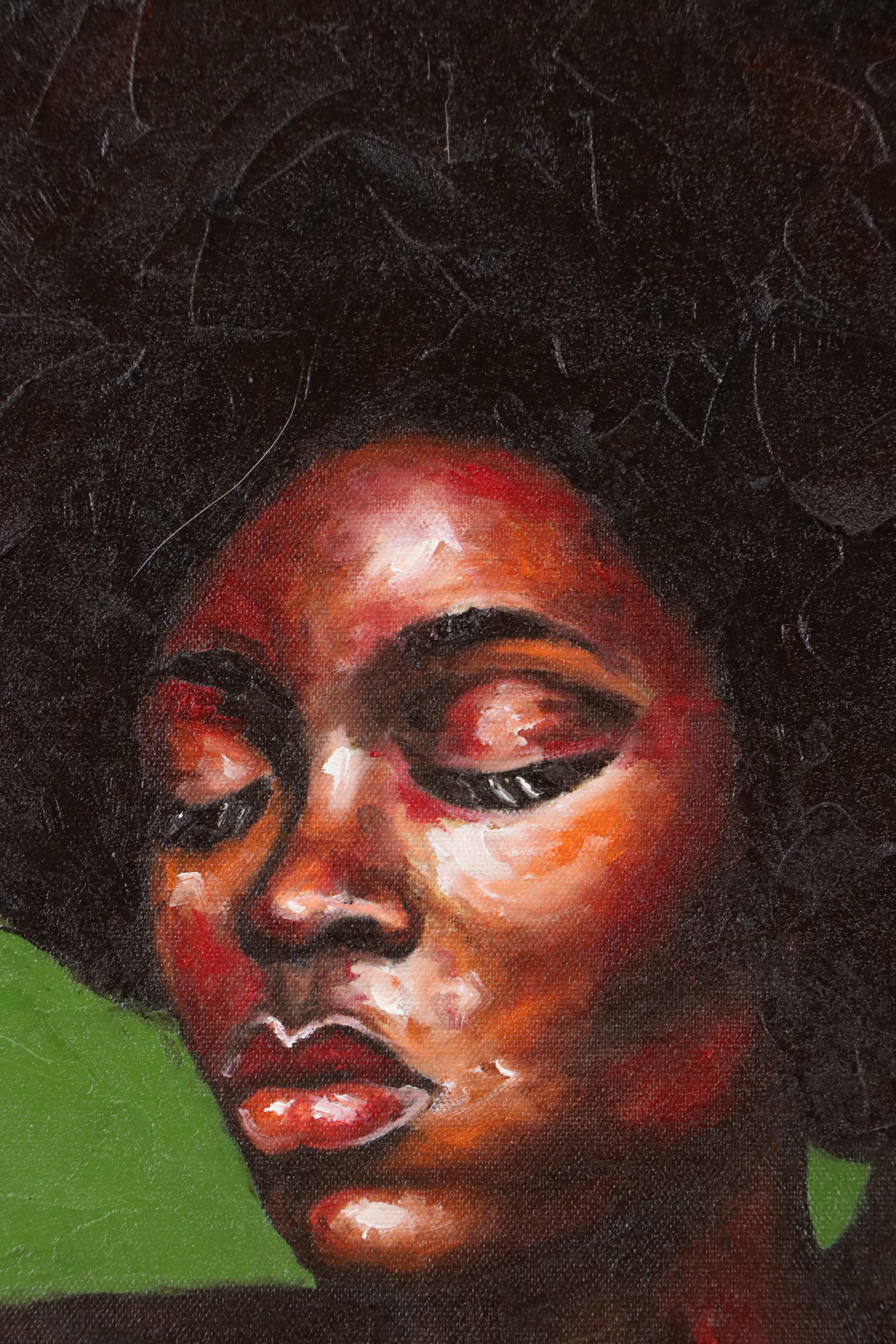 Oluwakemi Omowaire Oil Portrait "Friends Forever, Sister For Life."