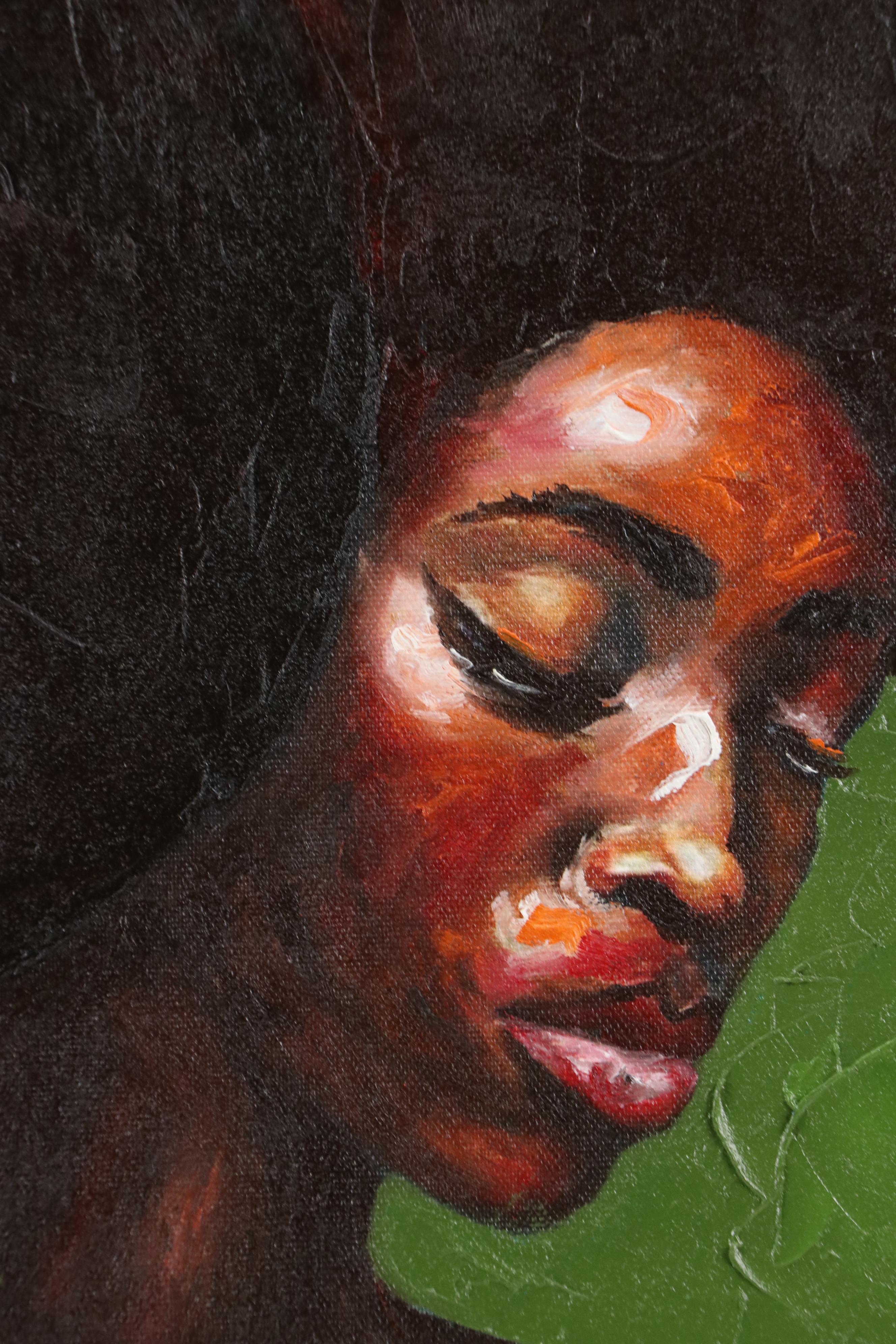 Oluwakemi Omowaire Oil Portrait "Friends Forever, Sister For Life."