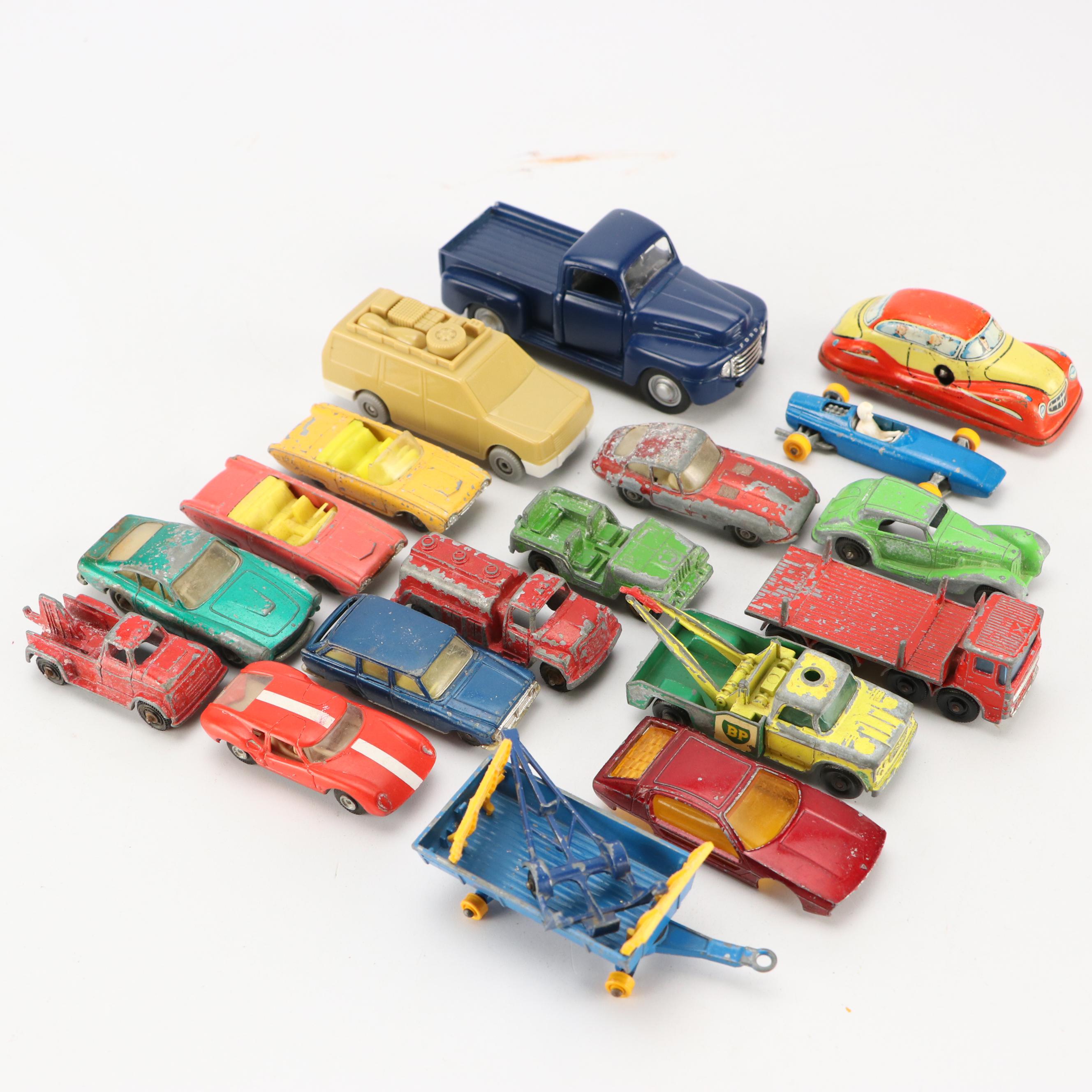 TootsieToy, Lesney, Husky, Hot Wheels and More Toy Cars with Case