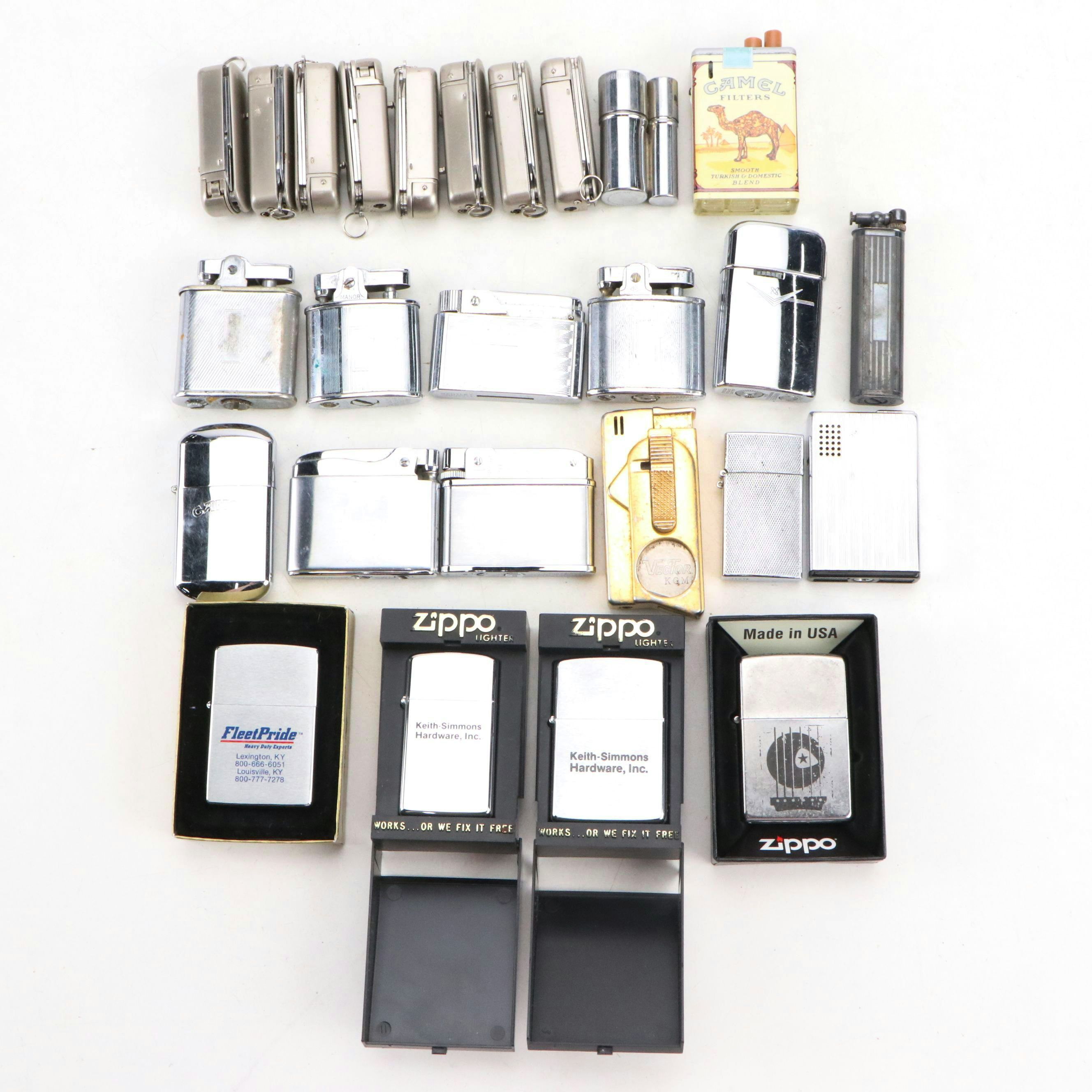 Zippo, Ronson, Bentley, Kowell and Other Windproof Lighters