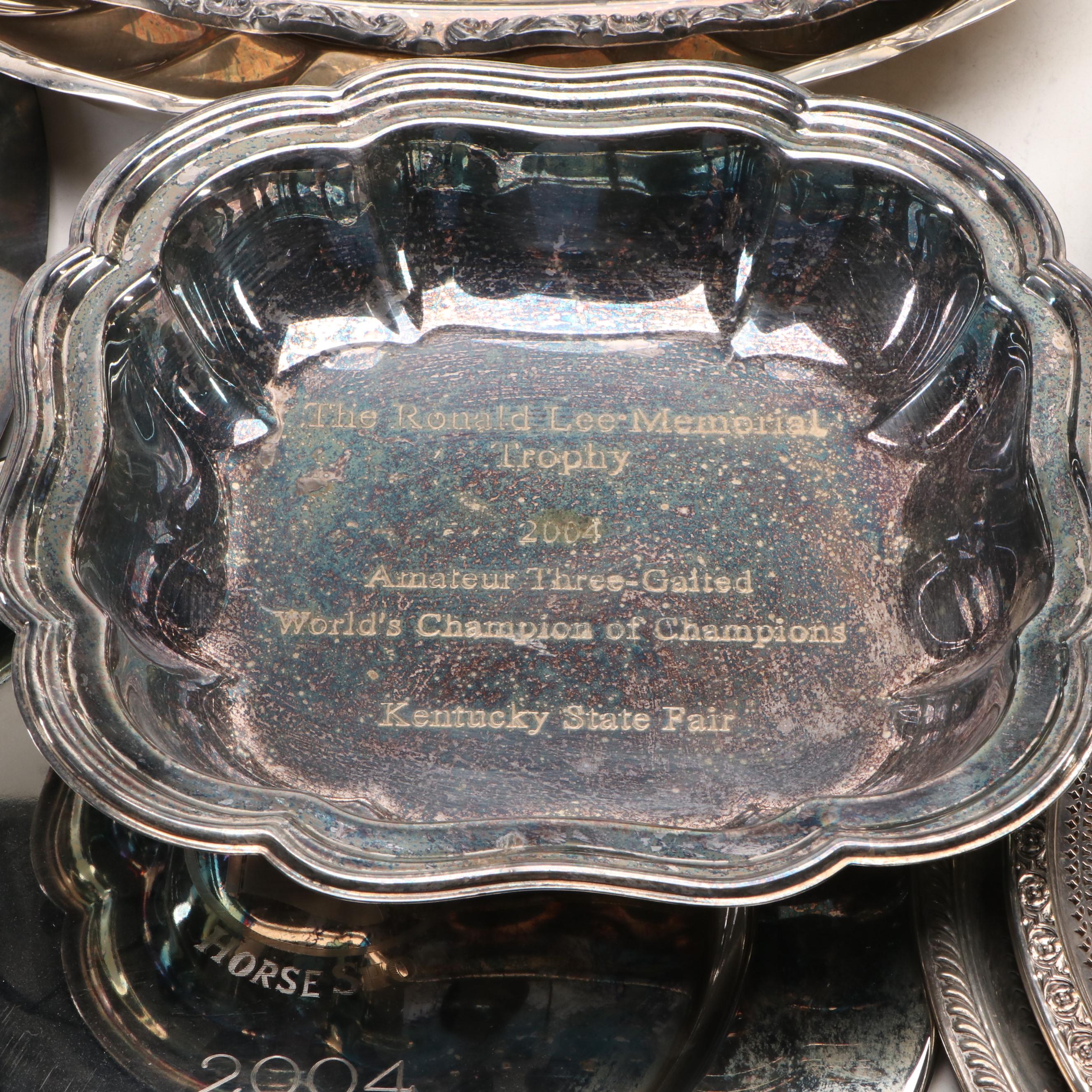 American Saddlebred and Other Equestrian Urns and Other Trophies