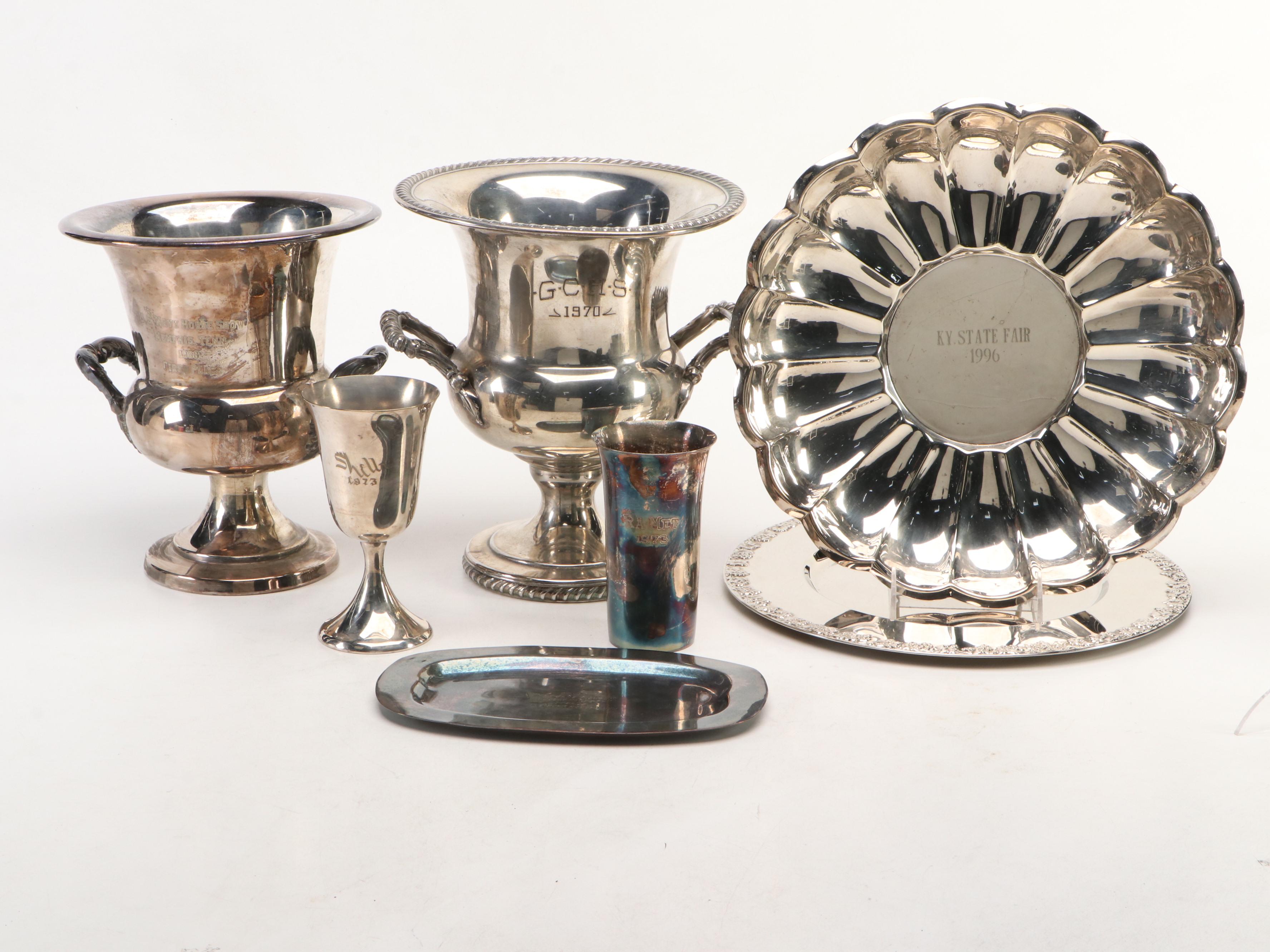 American Saddlebred and Other Equestrian Urns and Other Trophies