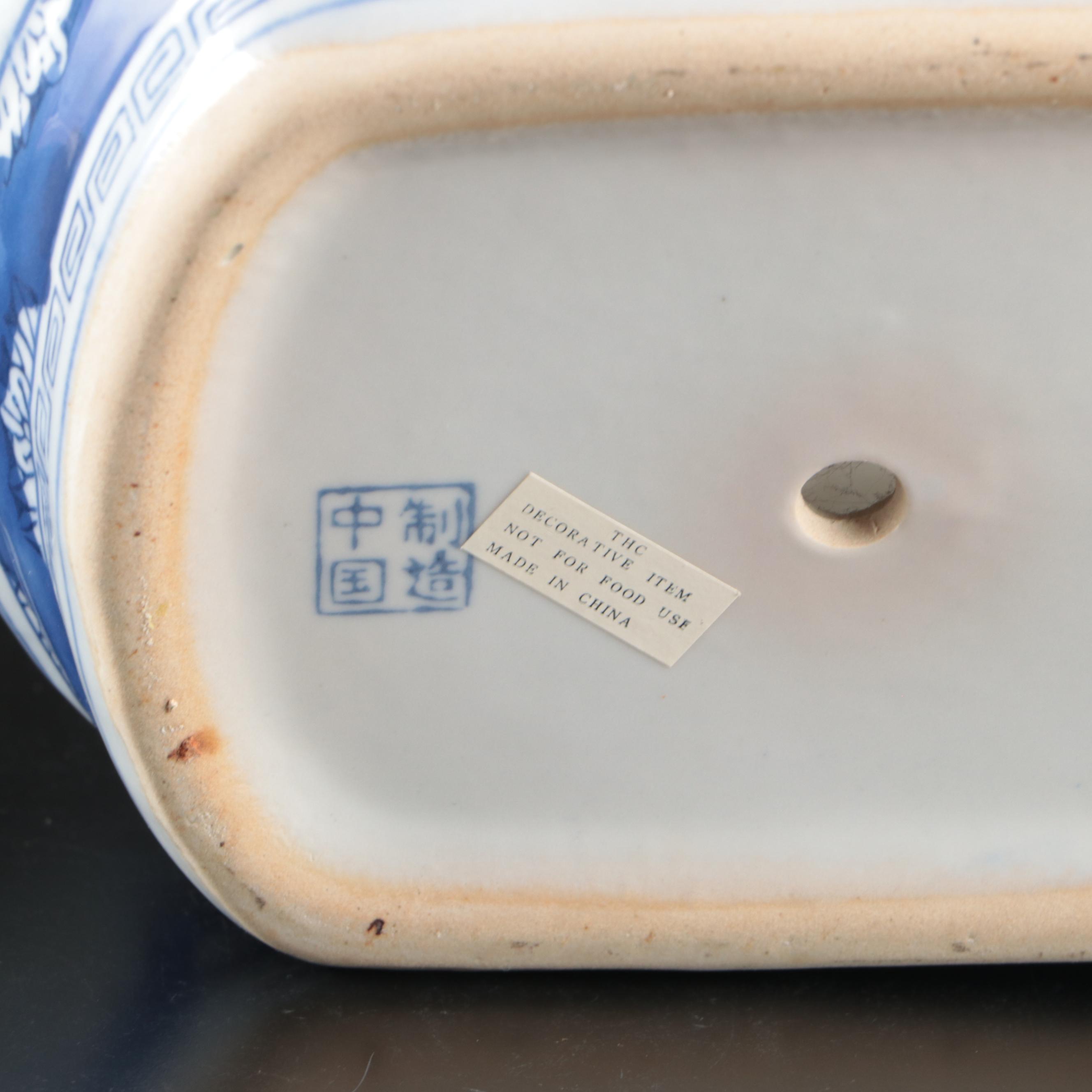 Chinese Blue and White Porcelain Planters