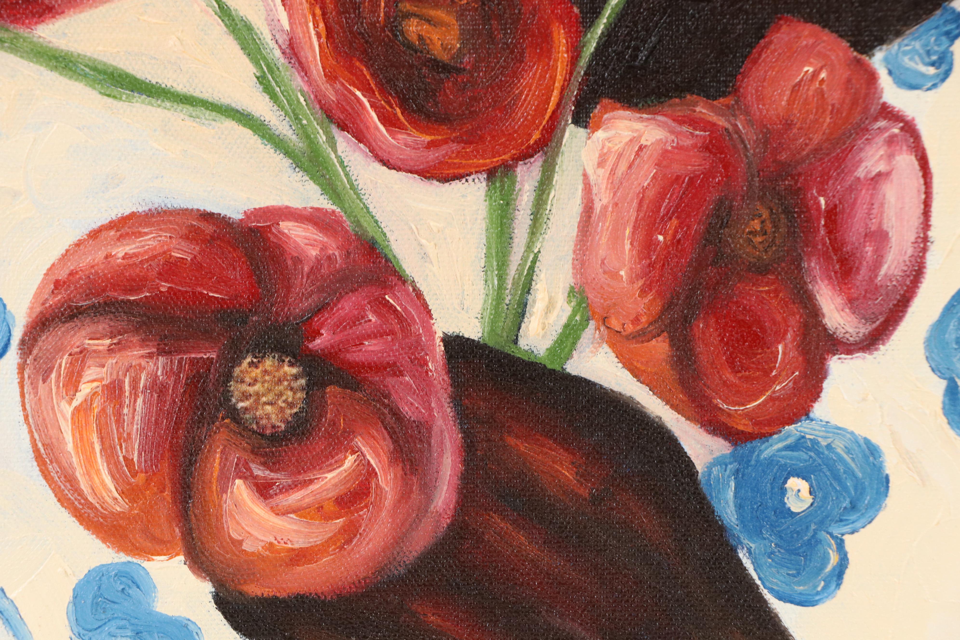 Oluwakemi Omowaire Oil Portrait "The Beautiful One," 21st Century