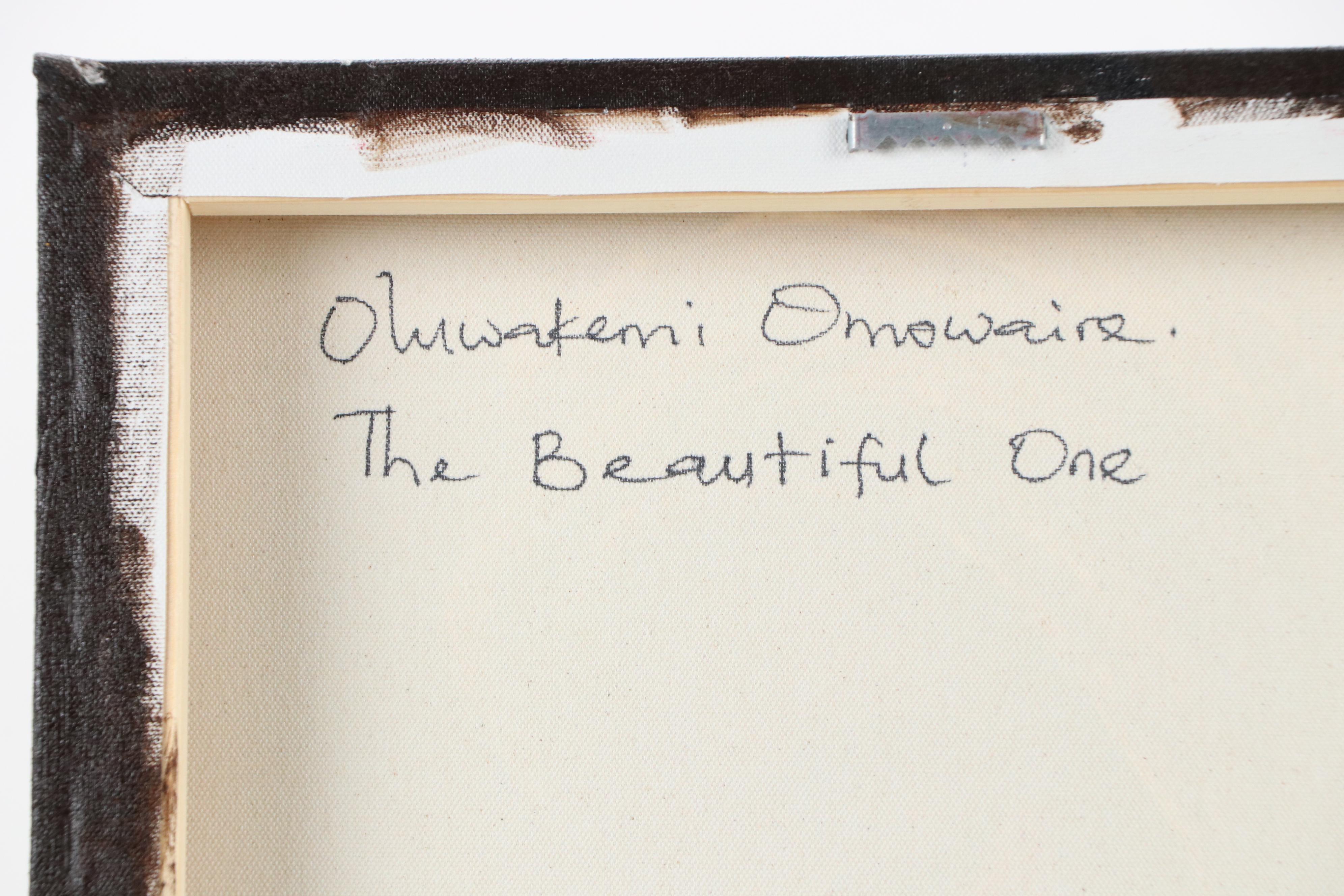 Oluwakemi Omowaire Oil Portrait "The Beautiful One," 21st Century