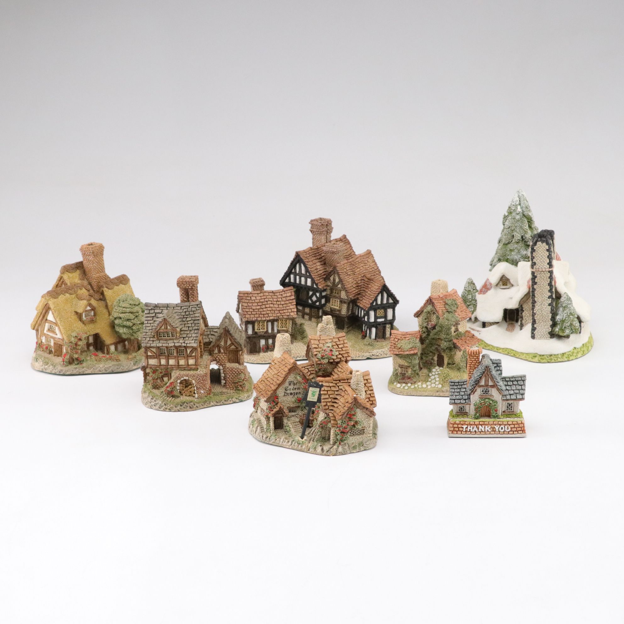 John Hine Studios and David Winter "London by Gaslight" Village Cottages