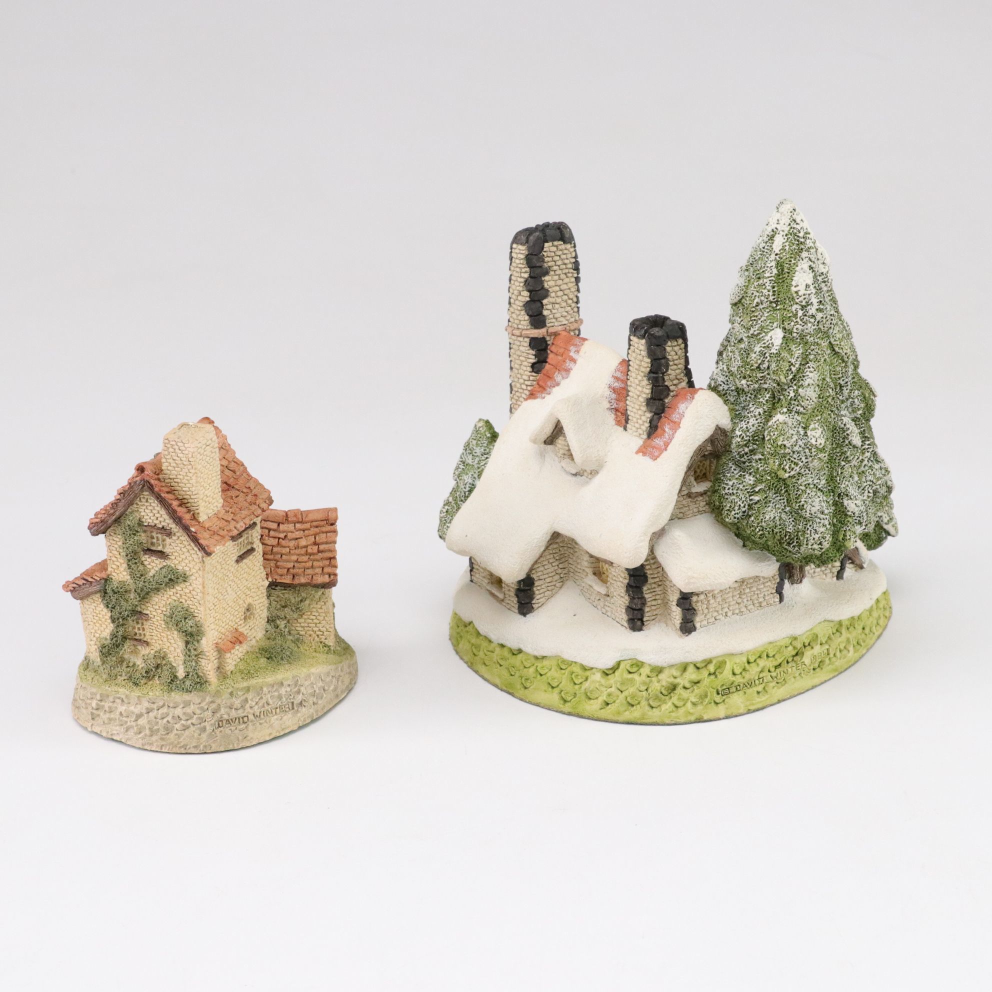 John Hine Studios and David Winter "London by Gaslight" Village Cottages