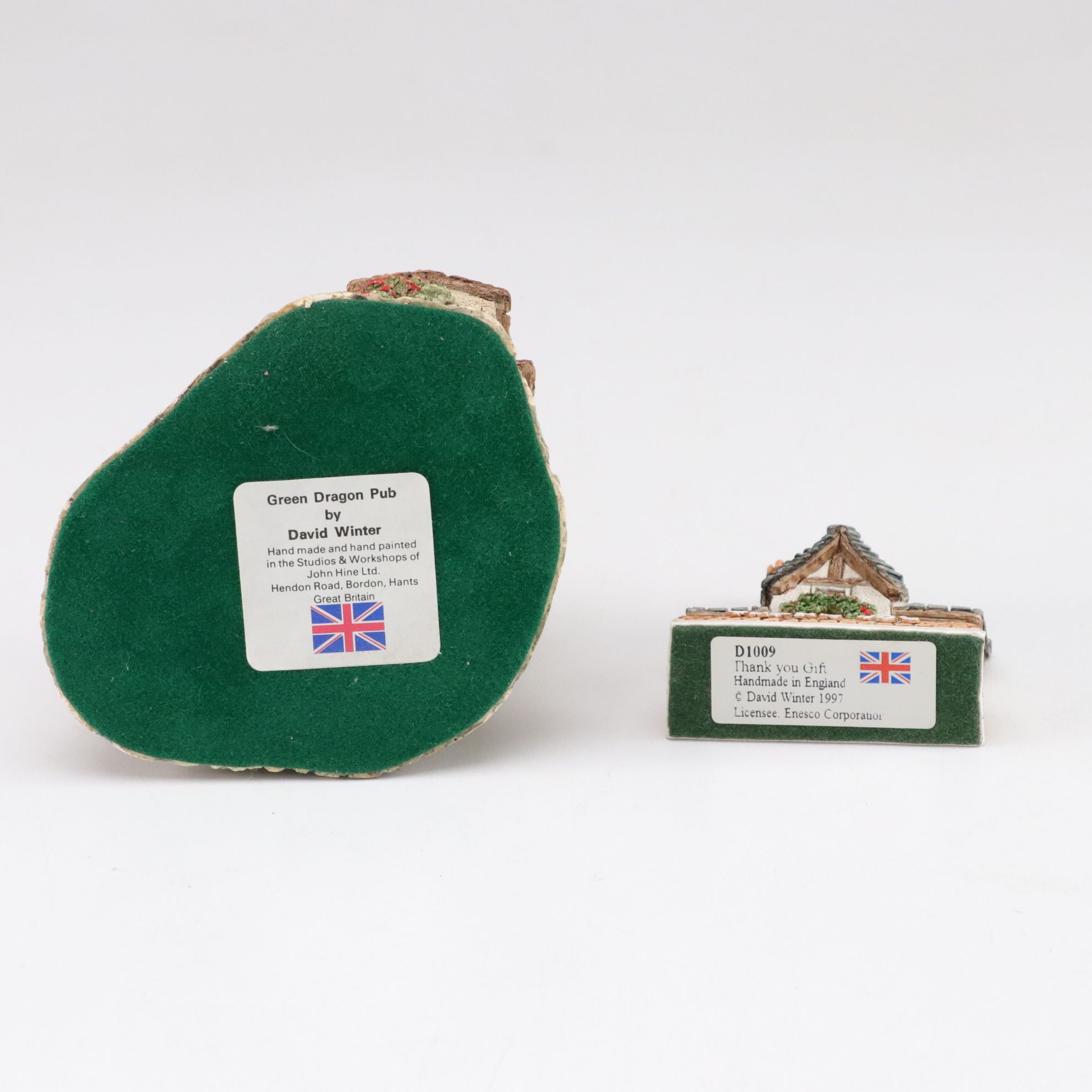 John Hine Studios and David Winter "London by Gaslight" Village Cottages