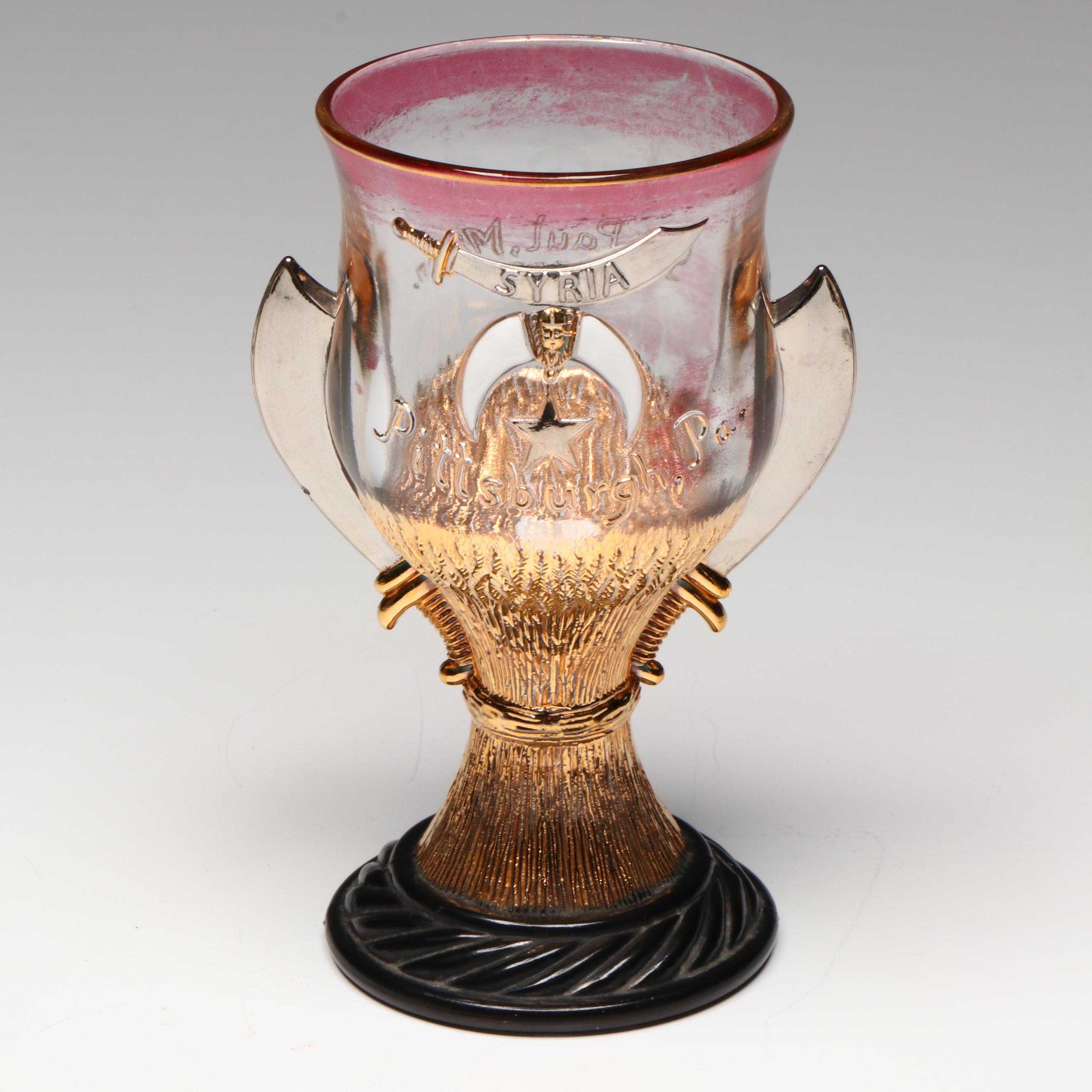 Westmoreland with Other EAPG Shriners Convention Glass and Coupes