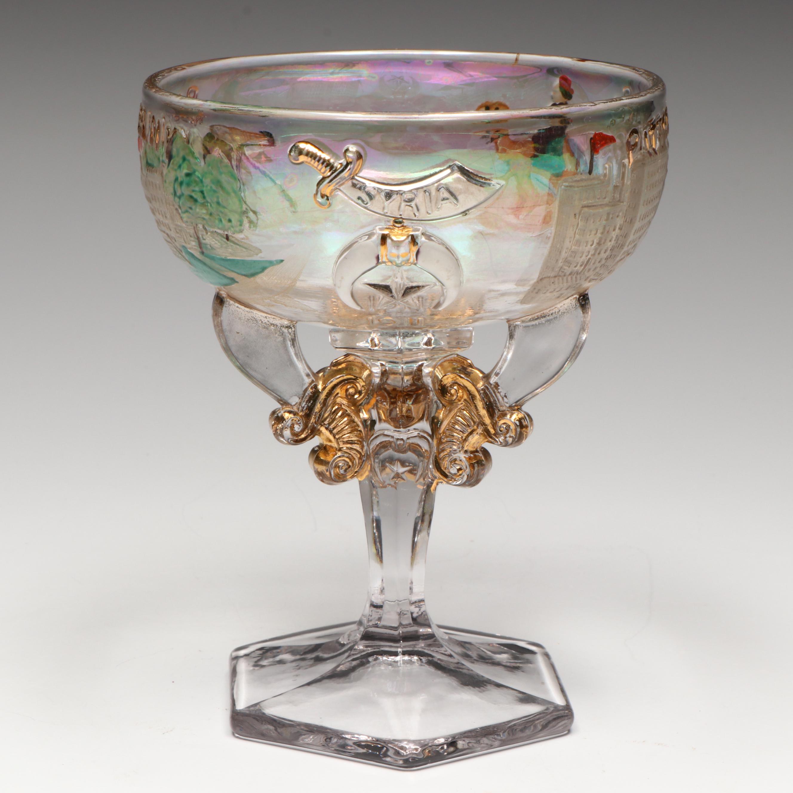 Westmoreland with Other EAPG Shriners Convention Glass and Coupes