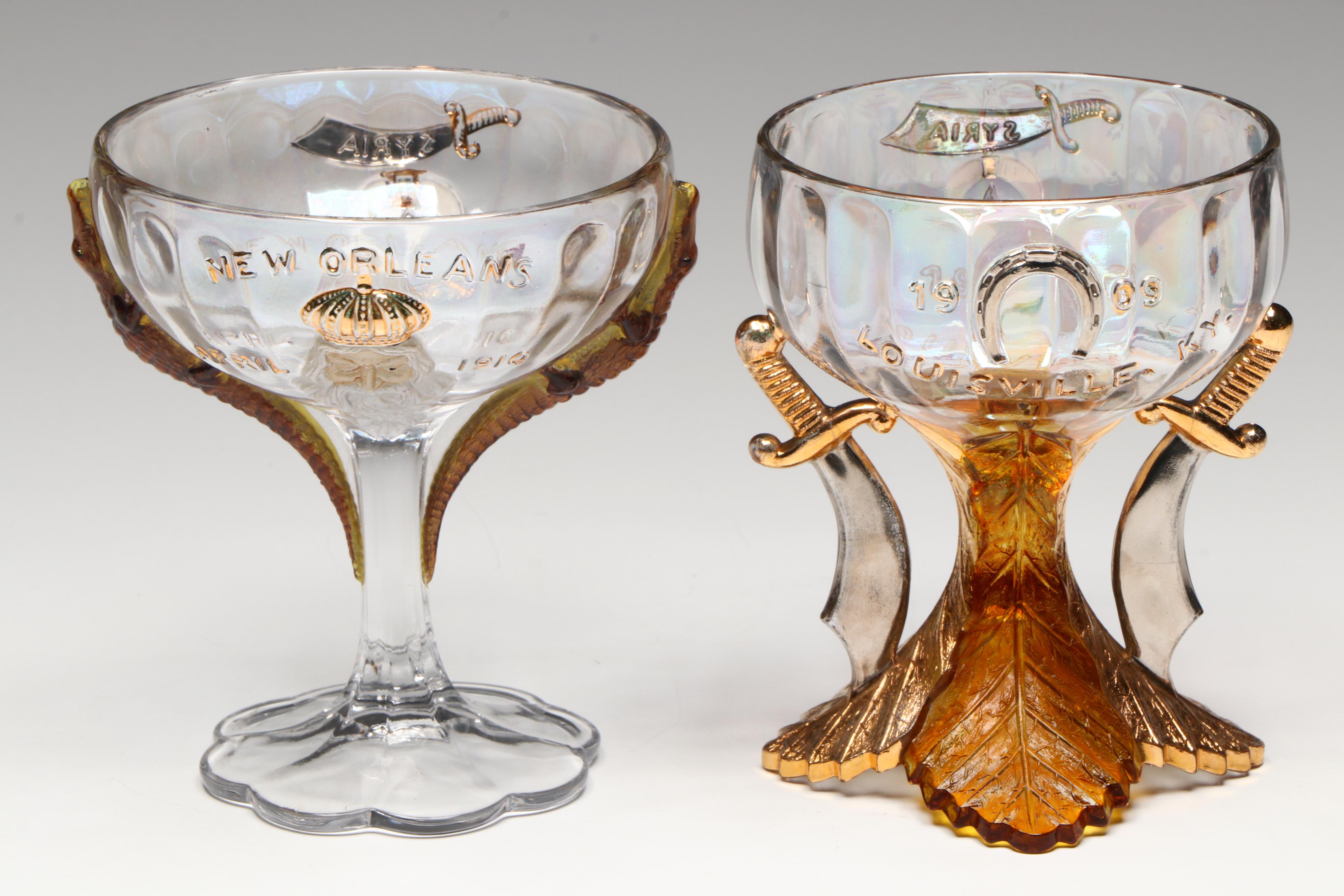 Westmoreland with Other EAPG Shriners Convention Glass and Coupes