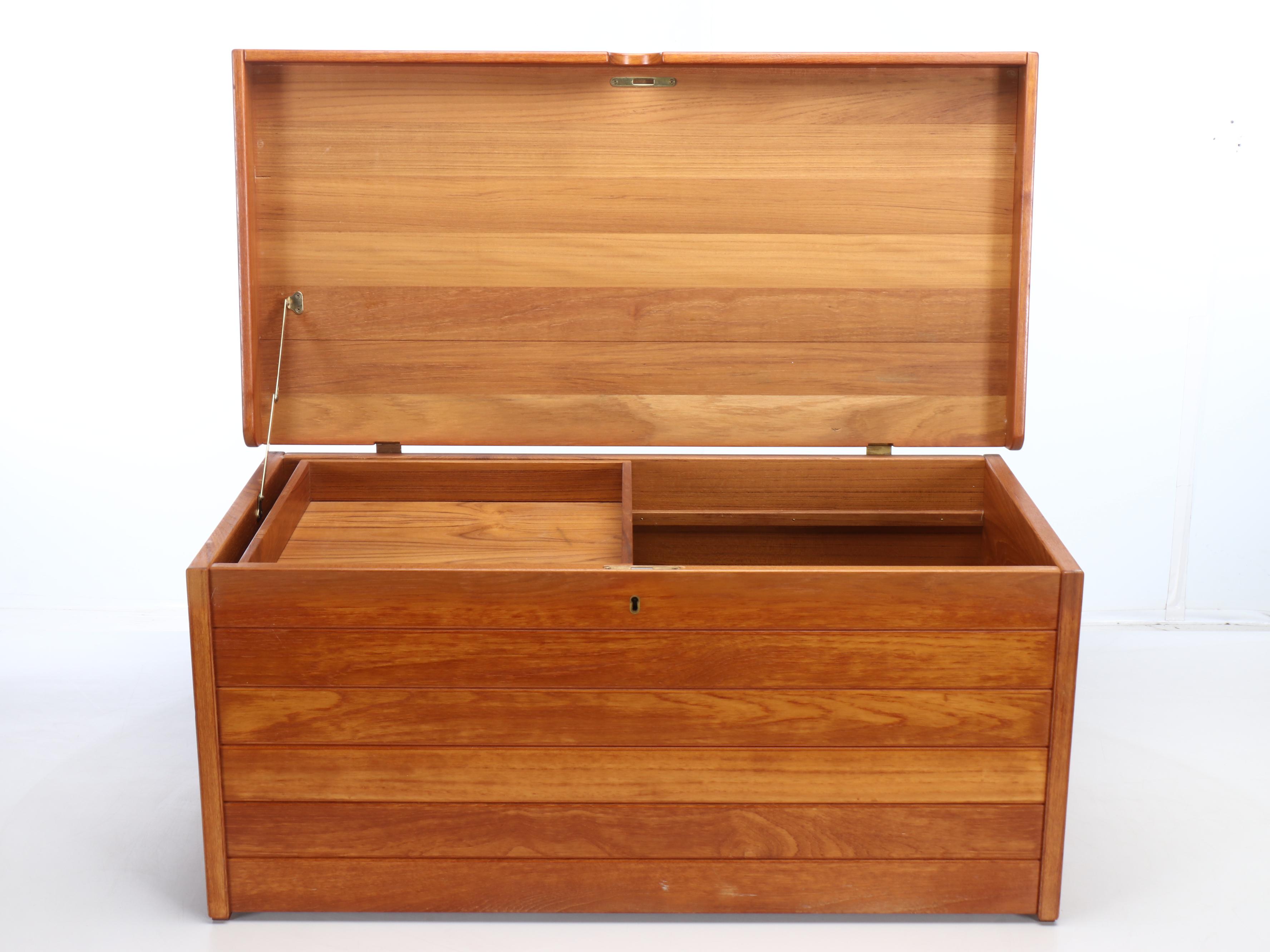 Teak Paneled Blanket Chest