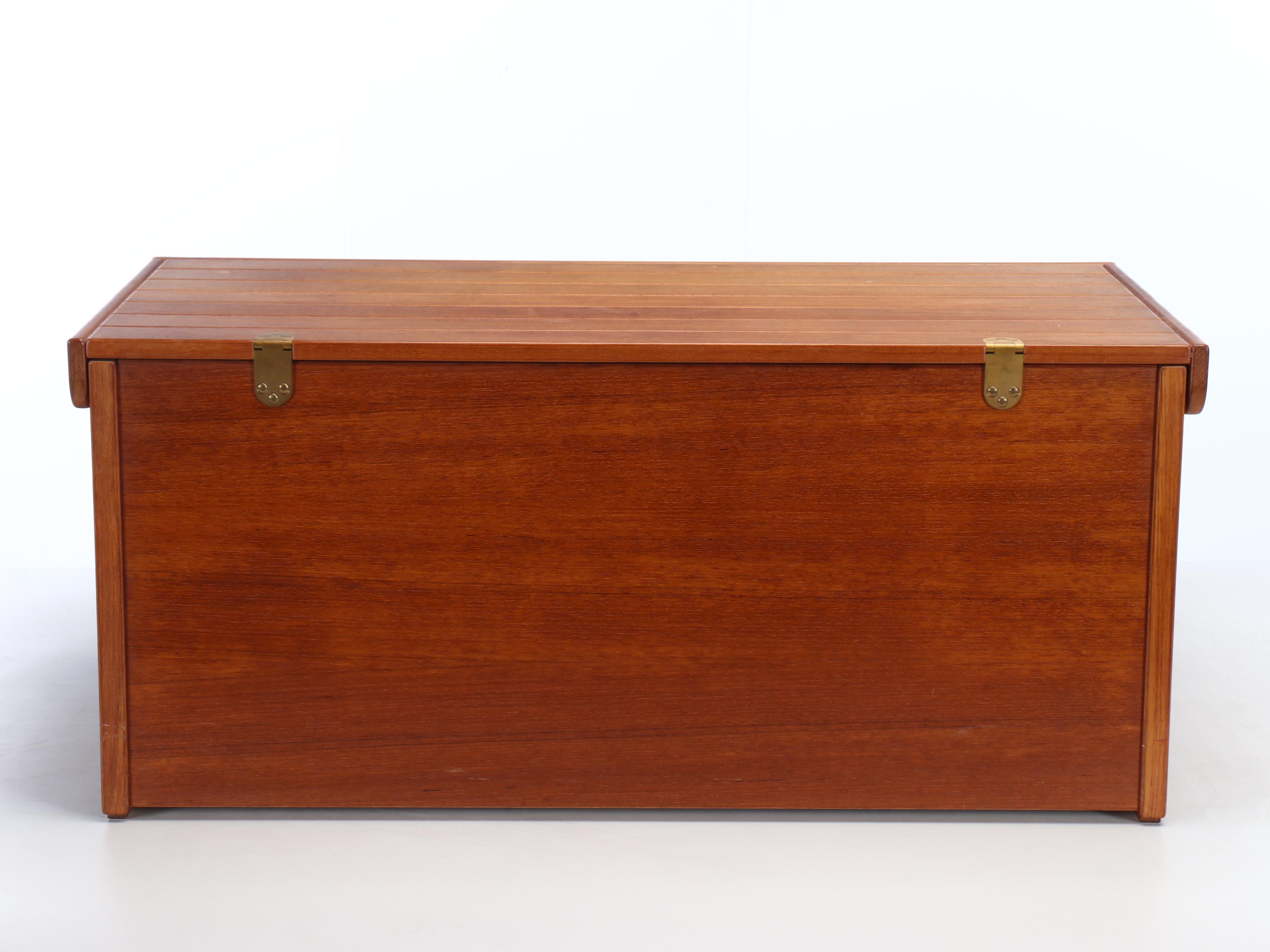 Teak Paneled Blanket Chest