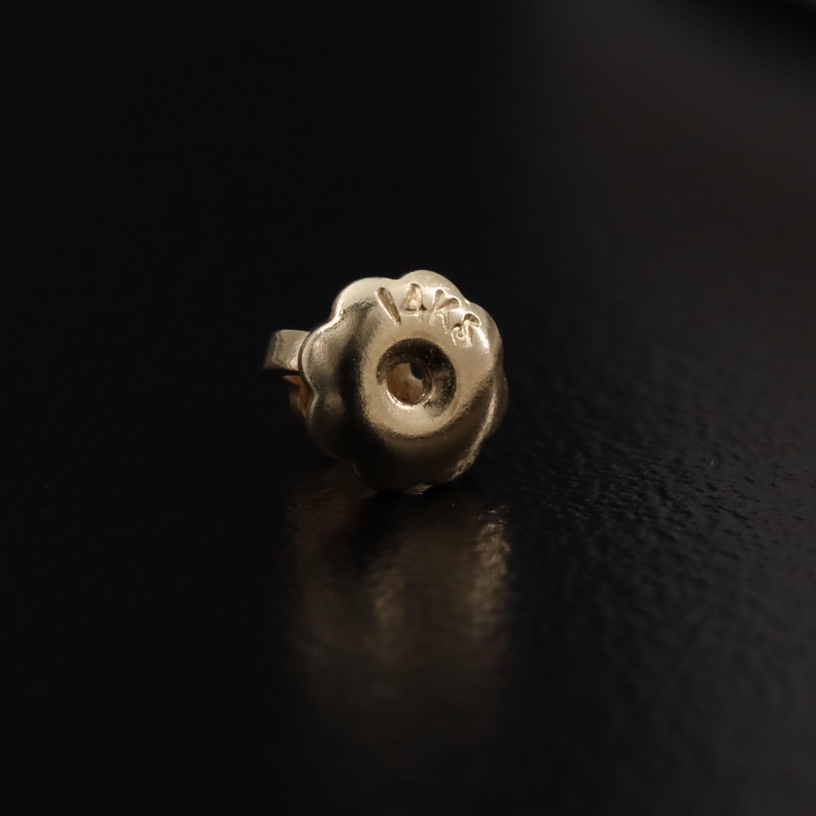 14K Citrine and Black Onyx Earrings