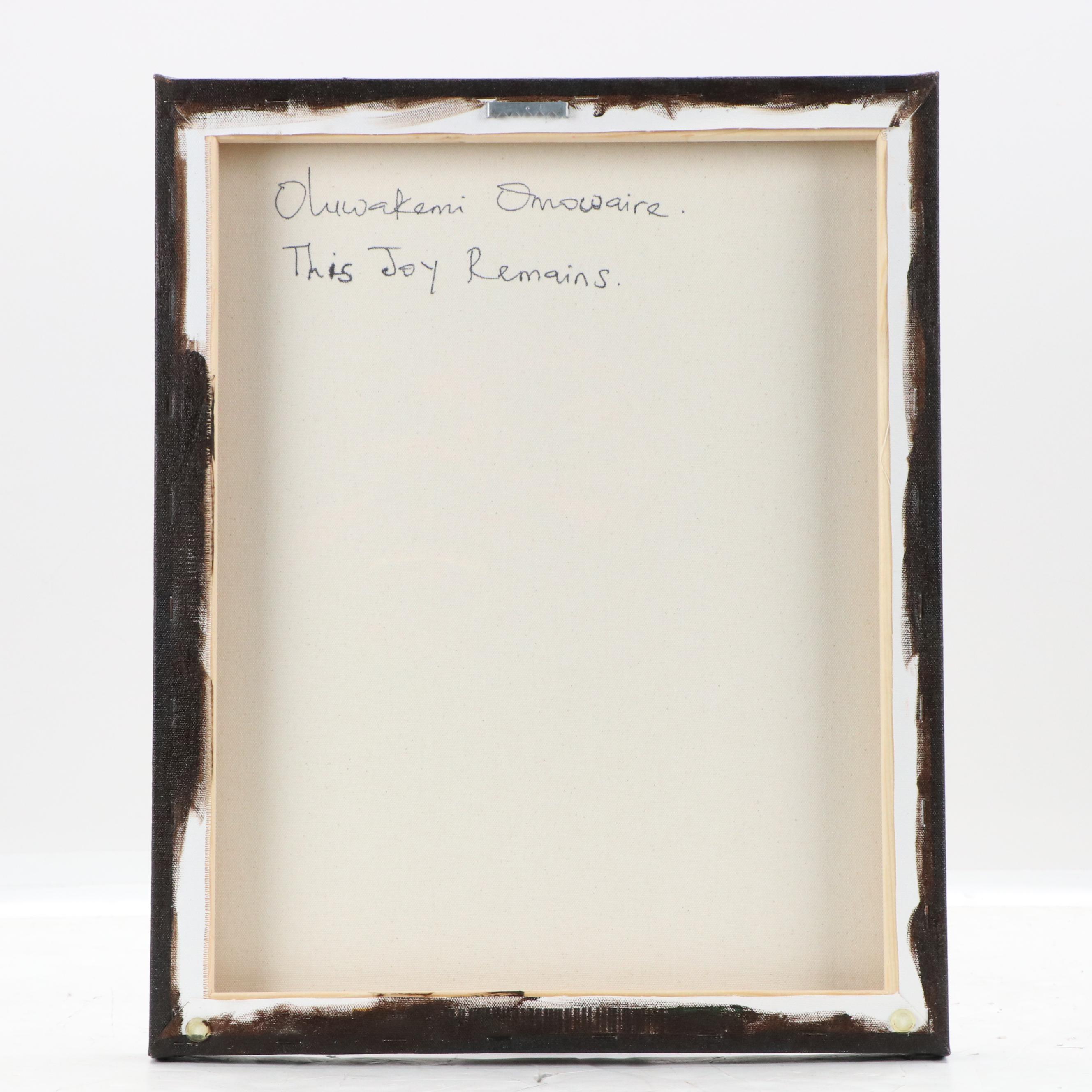 Oluwakemi Omowaire Oil Portrait "This Joy Remains.," 21st Century