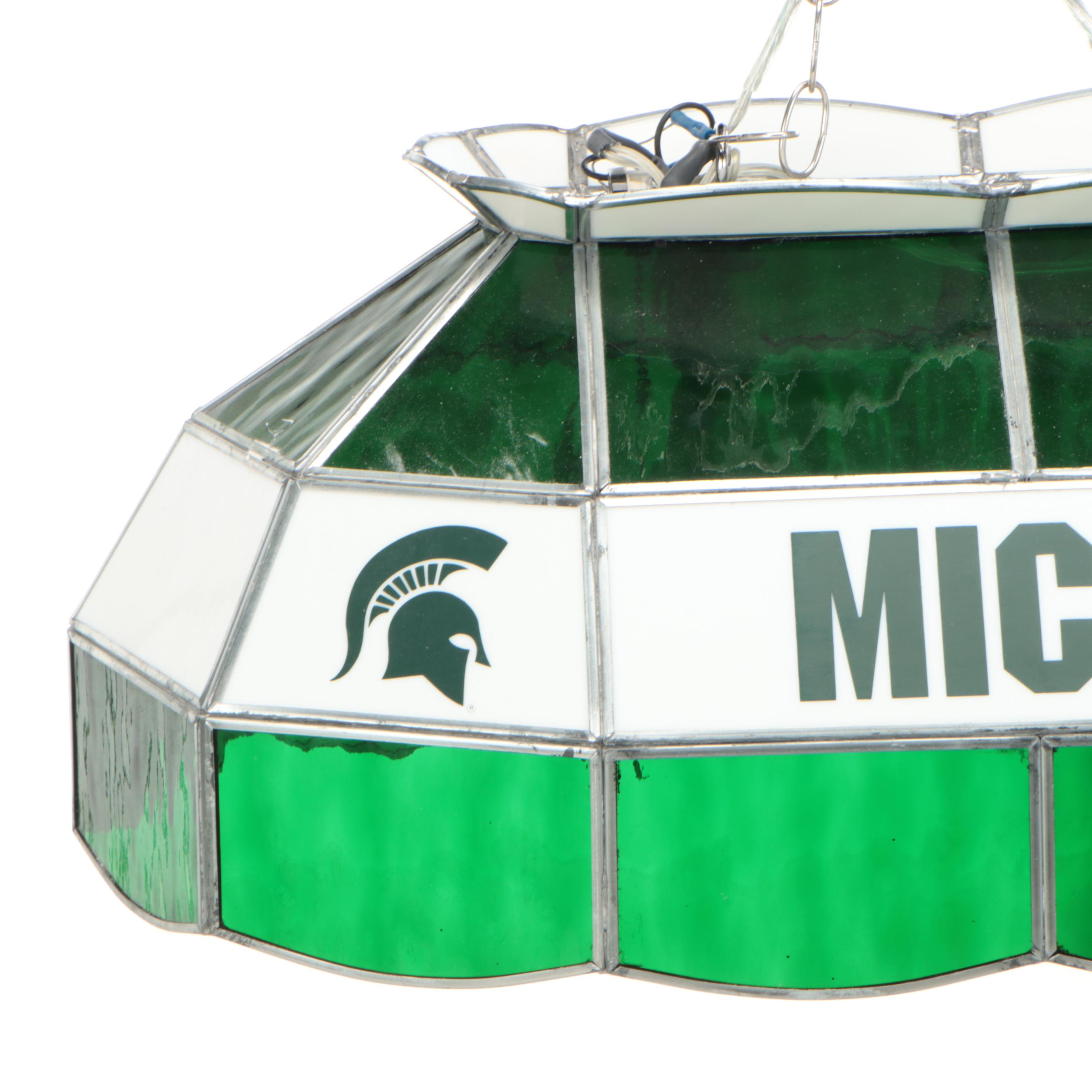 Michigan State Spartans Novelty Billiards Table Pendant Light