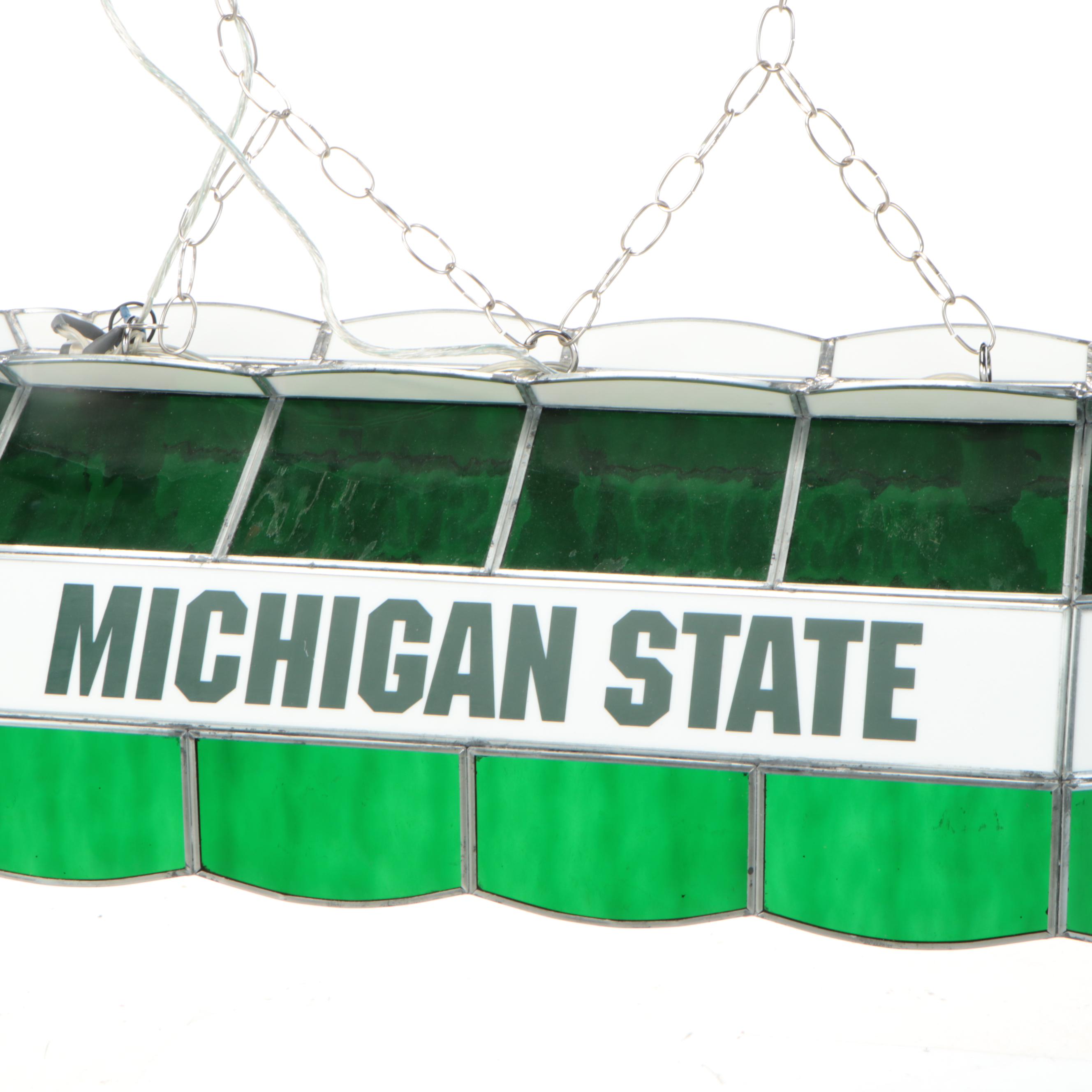 Michigan State Spartans Novelty Billiards Table Pendant Light