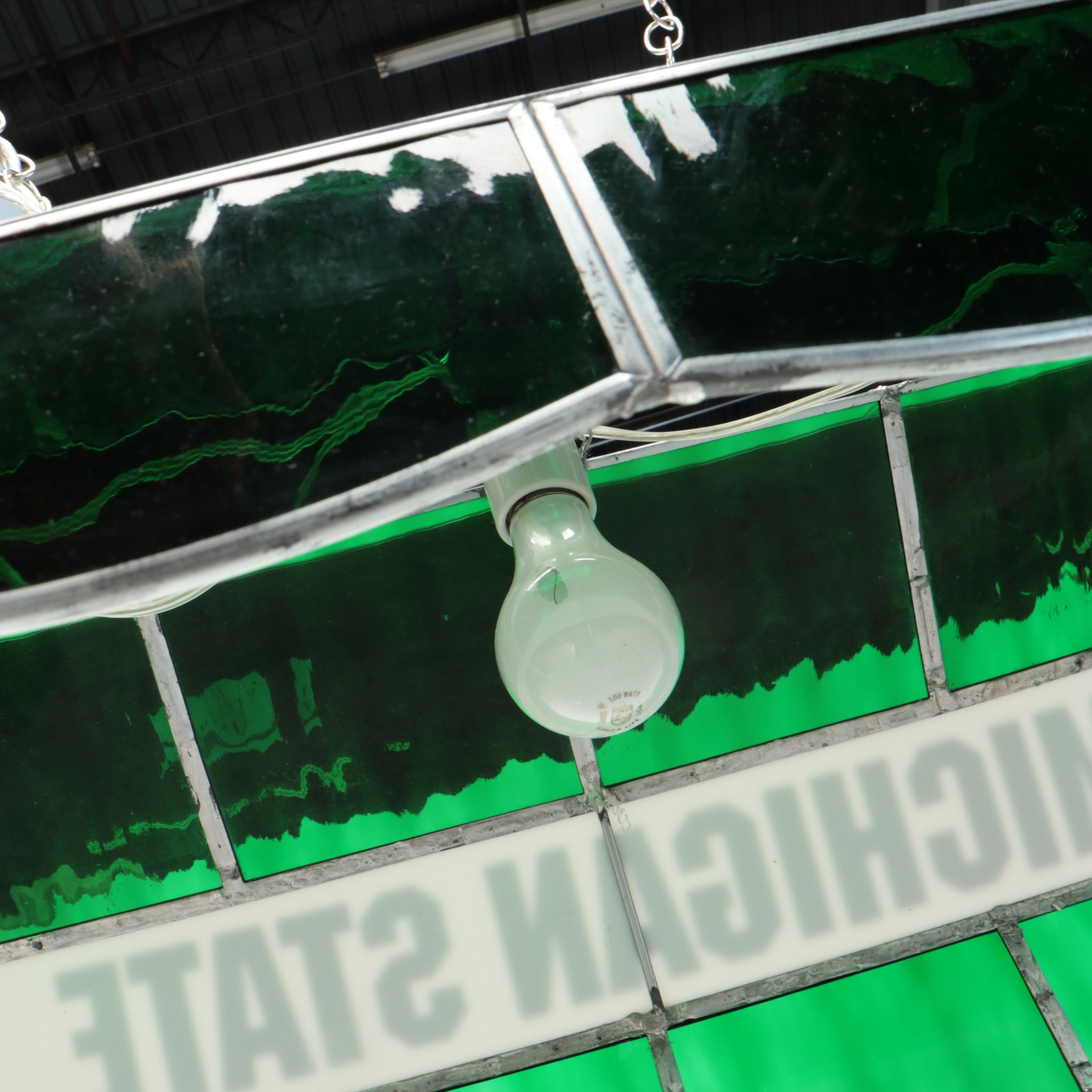Michigan State Spartans Novelty Billiards Table Pendant Light