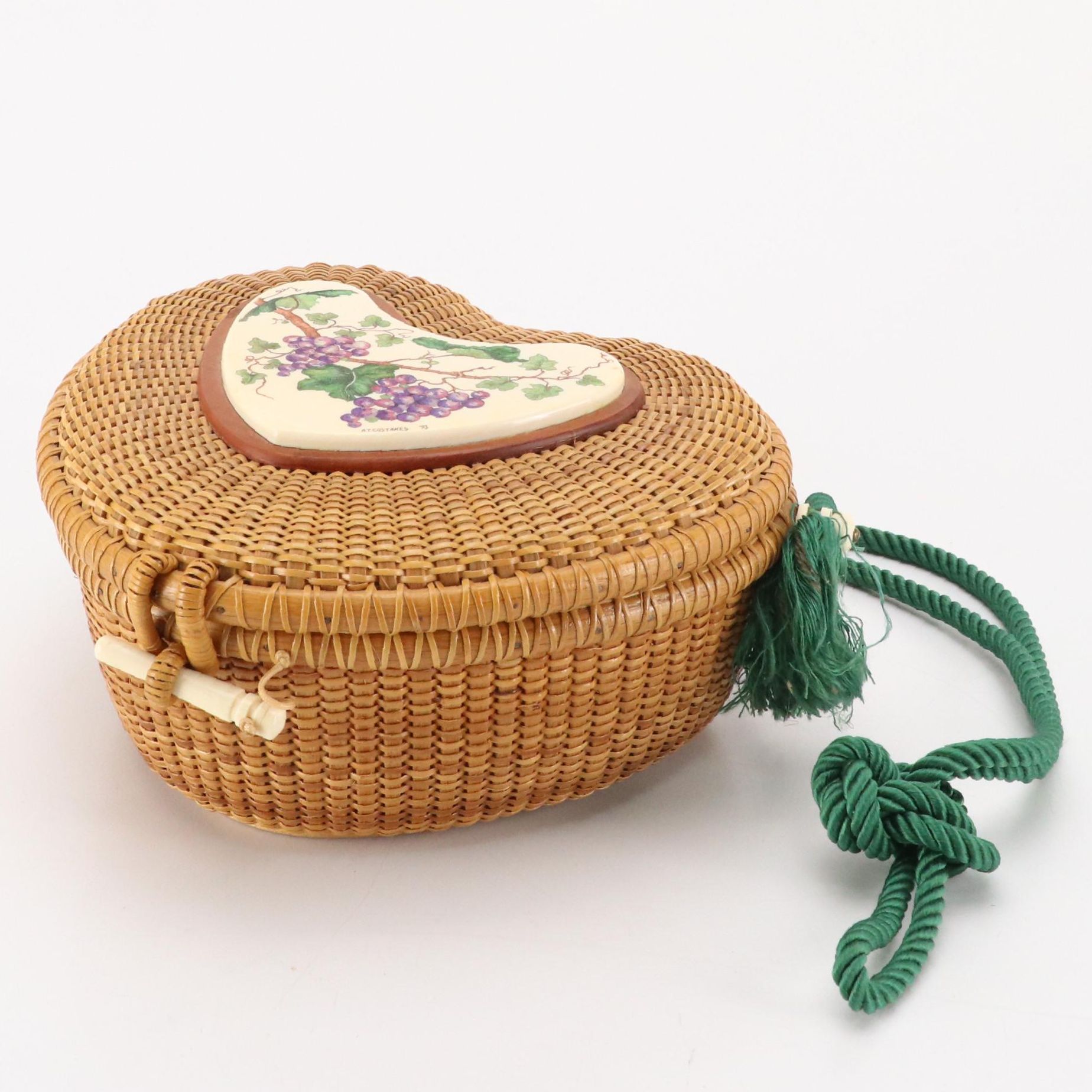 Anderson's Nantucket "The Golden Basket" with Eco-Ivory Scrimshaw